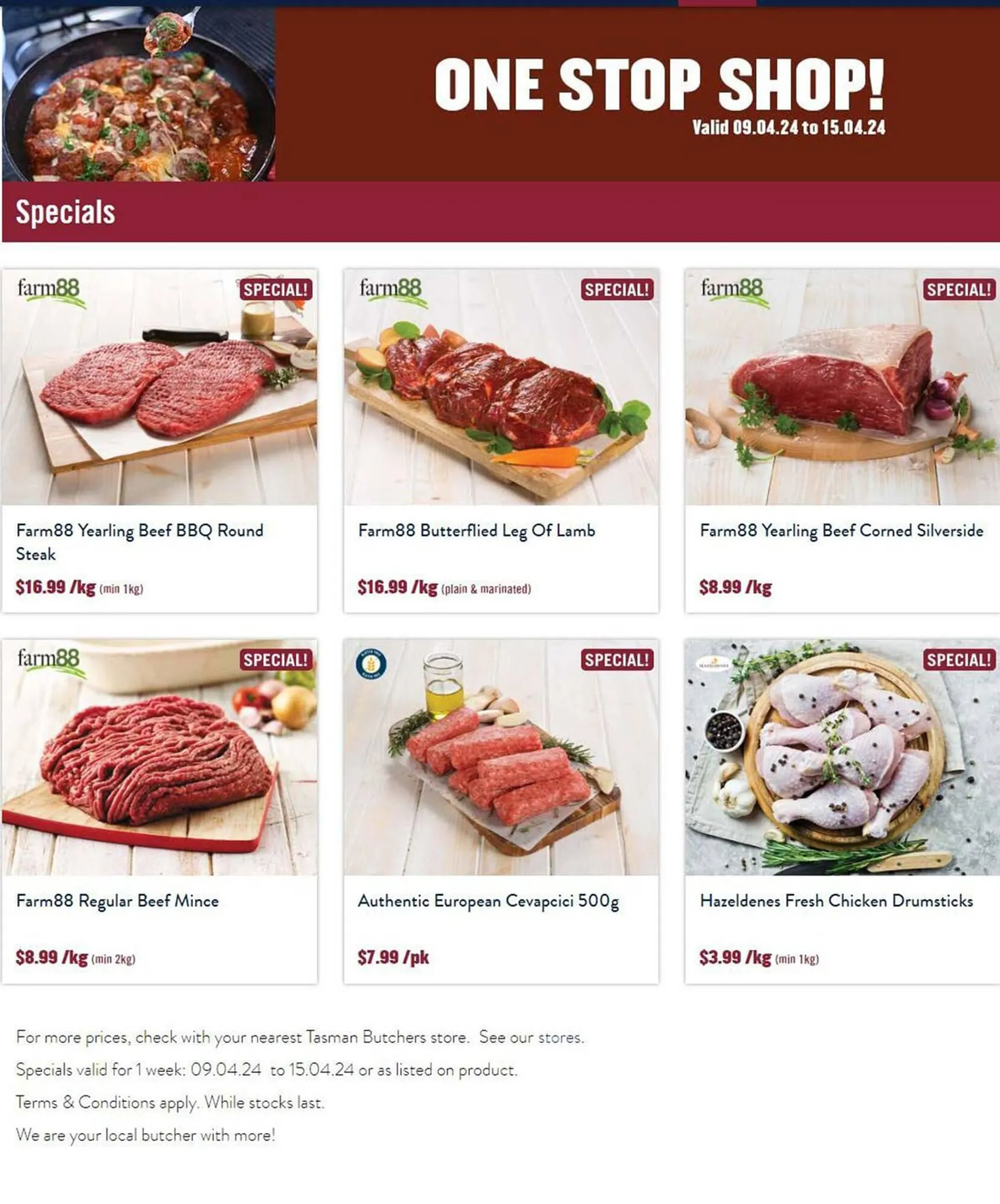 Tasman Butchers catalogue - Catalogue valid from 9 April to 15 April 2024 - page 1