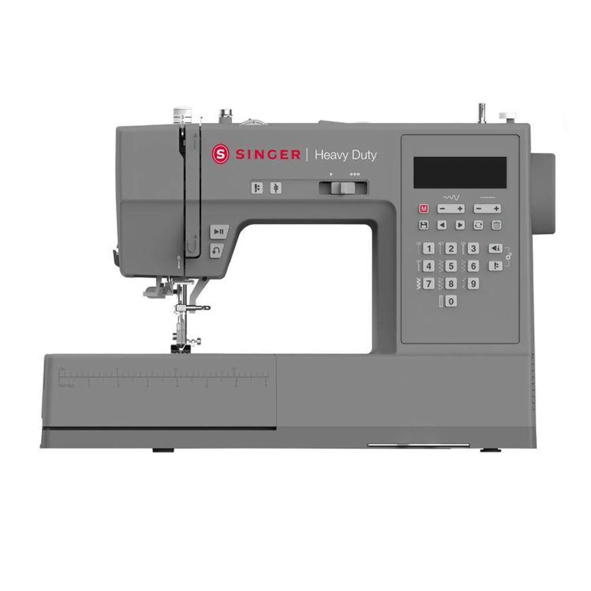 Singer Computerised Heavy Duty 6705 Sewing Machine Grey & Red