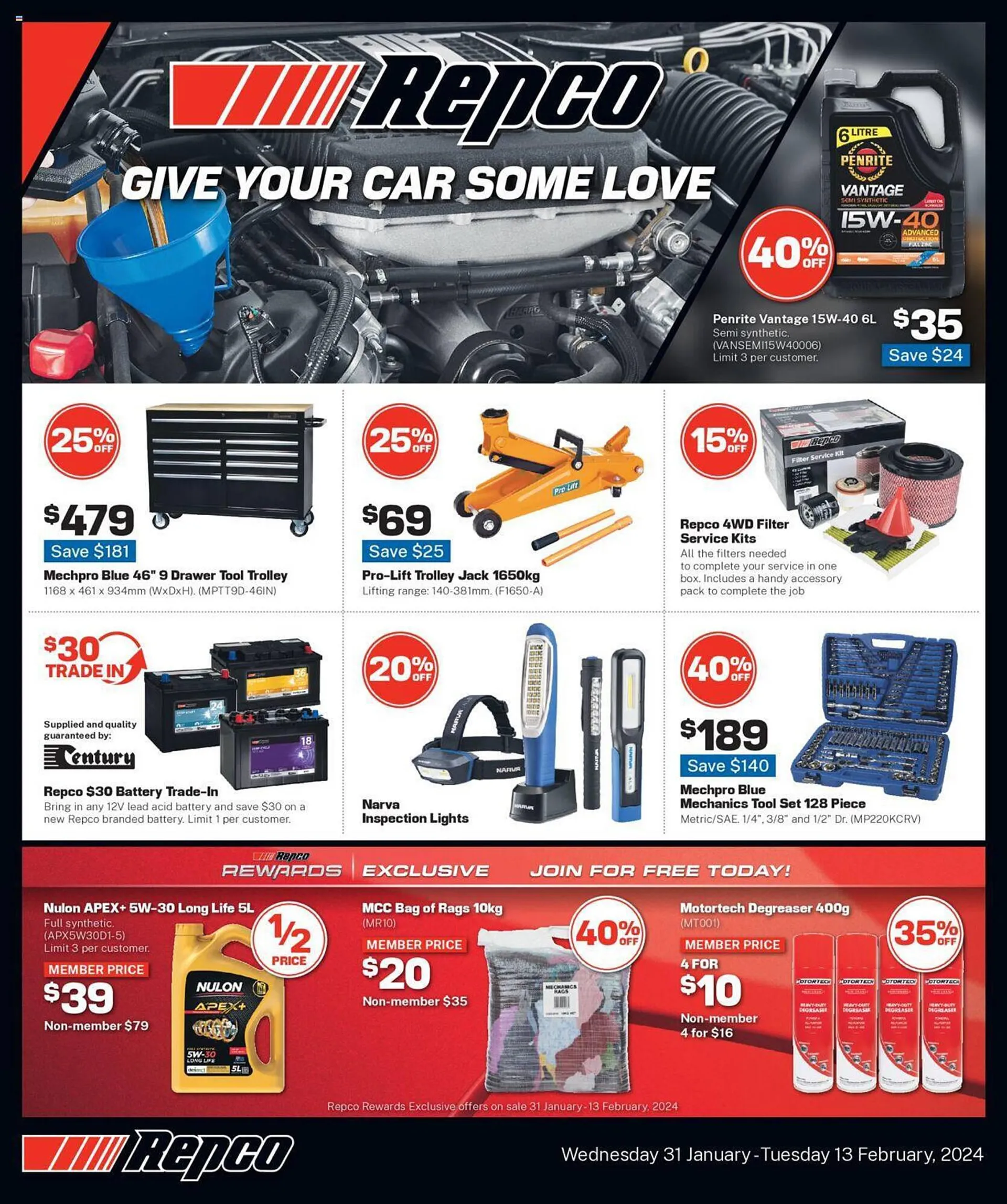 Repco catalogue - Catalogue valid from 31 January to 13 February 2024 - page 