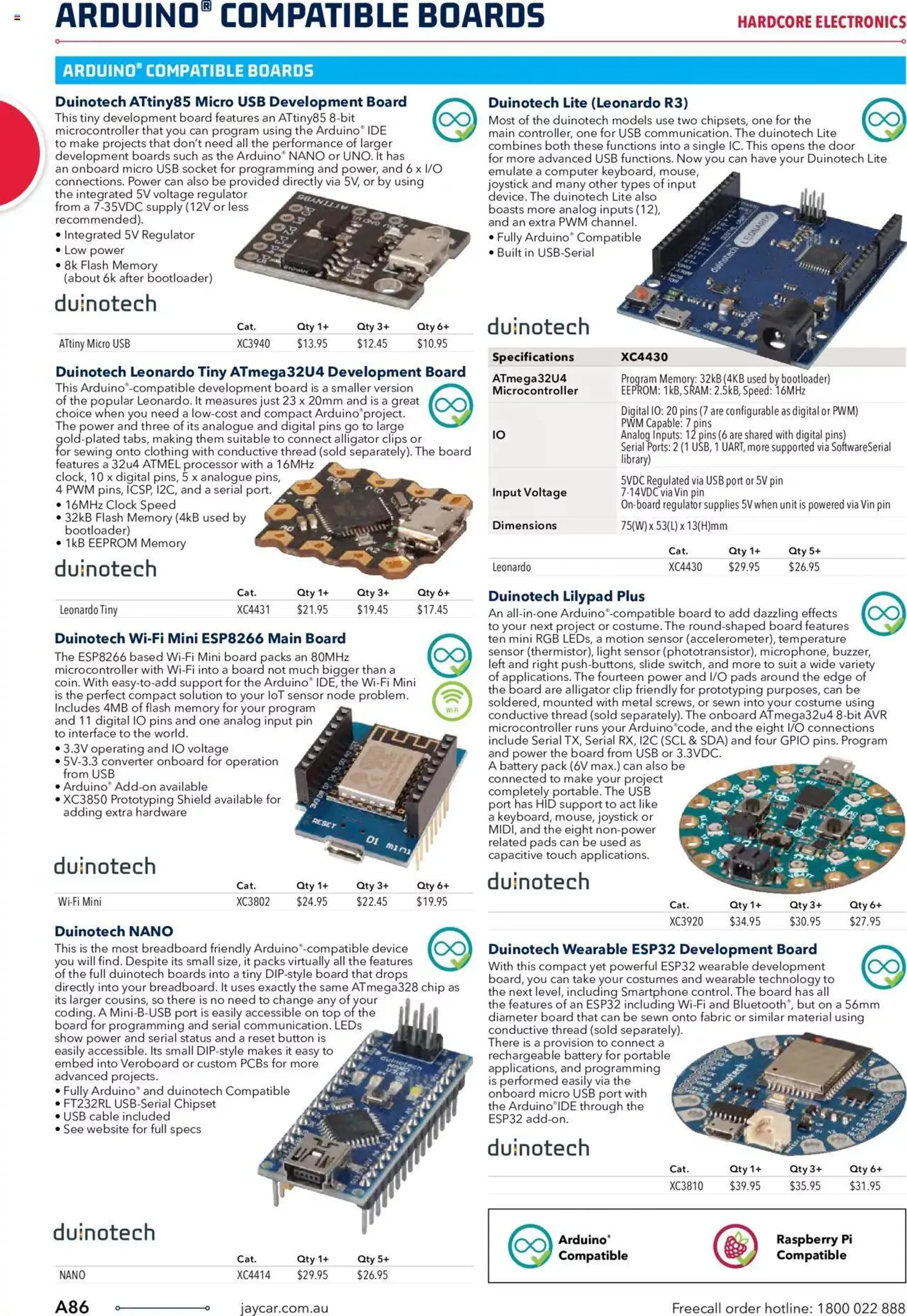 Jaycar Engineering And Scientific Catalogue Back - Catalogue valid from 27 October to 31 January 2024 - page 86