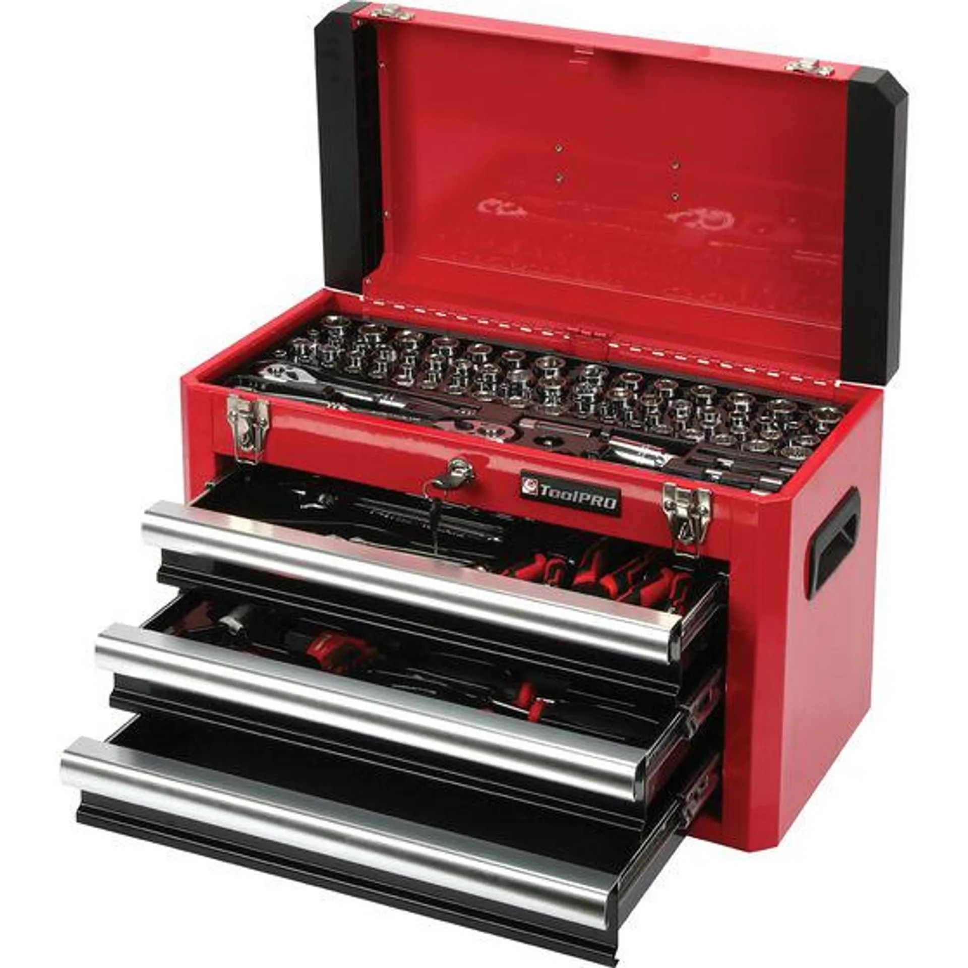 ToolPRO Tool Kit 3 Drawer Chest 131 Piece