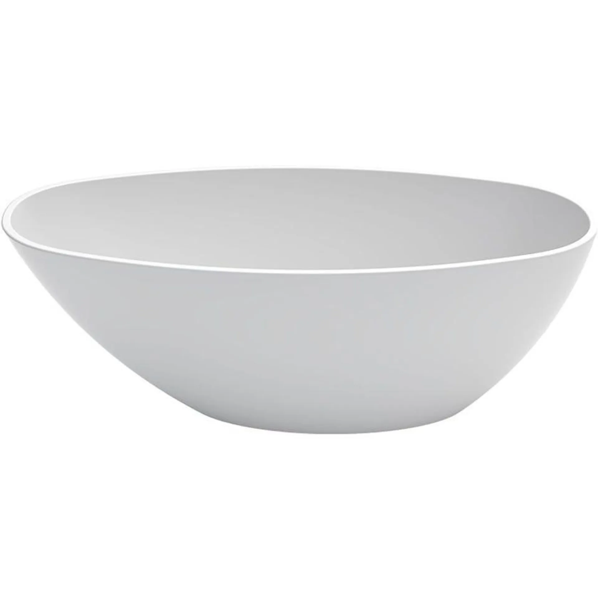 PARISI CS114M Isola 1600mm Matte White Freestanding Bath