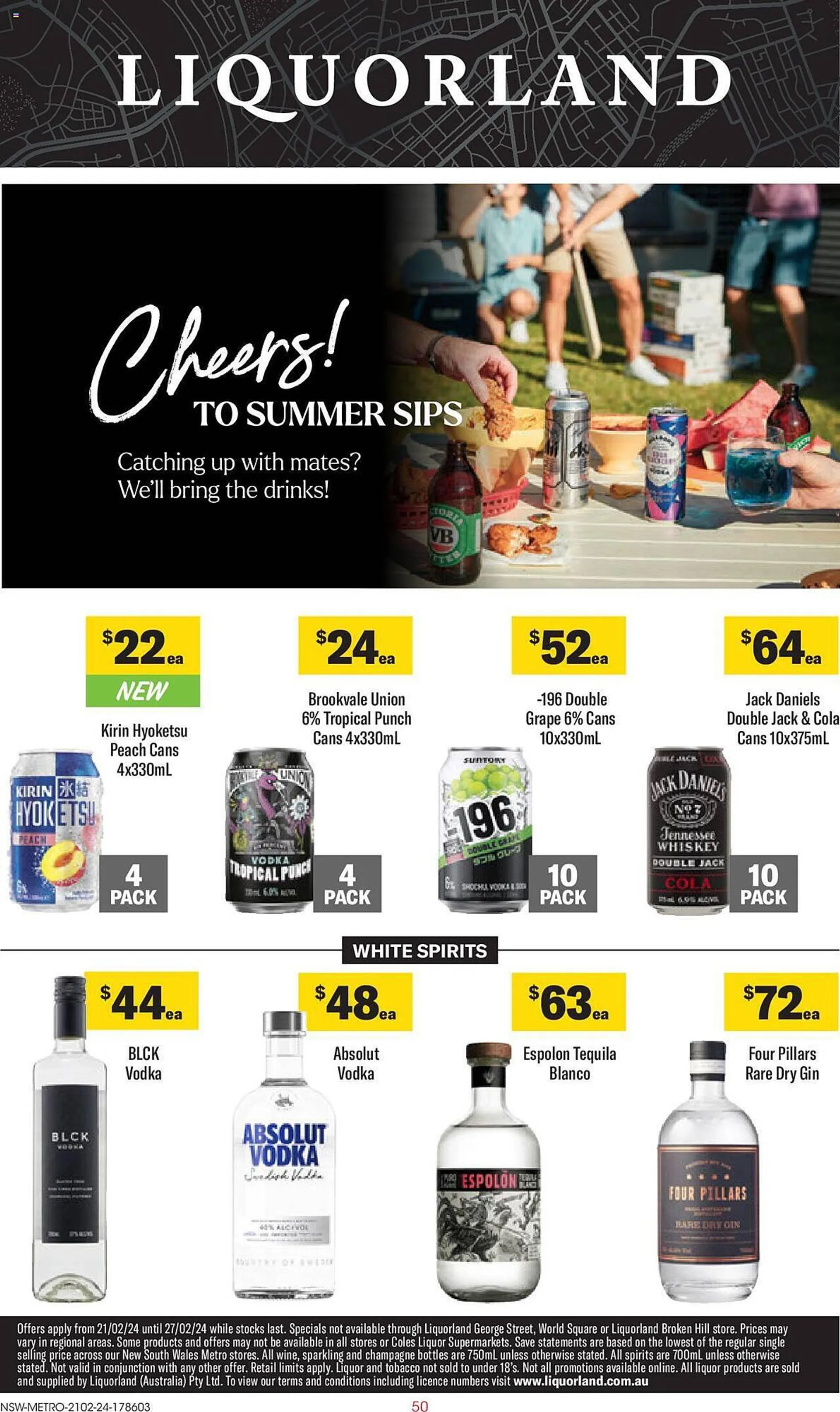 Liquorland catalogue - Catalogue valid from 21 February to 27 February 2024 - page 1