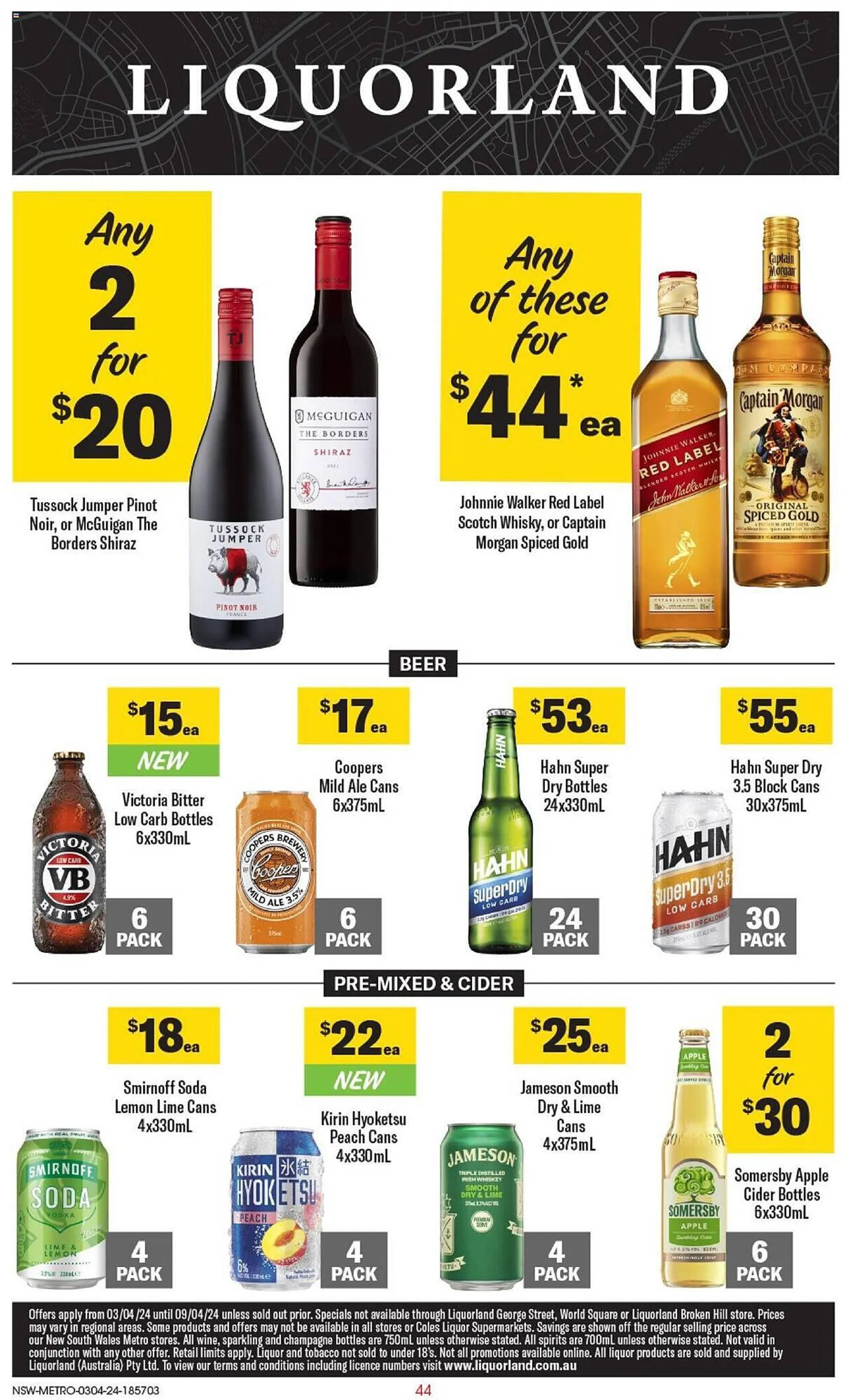 Liquorland catalogue - Catalogue valid from 3 April to 9 April 2024 - page 