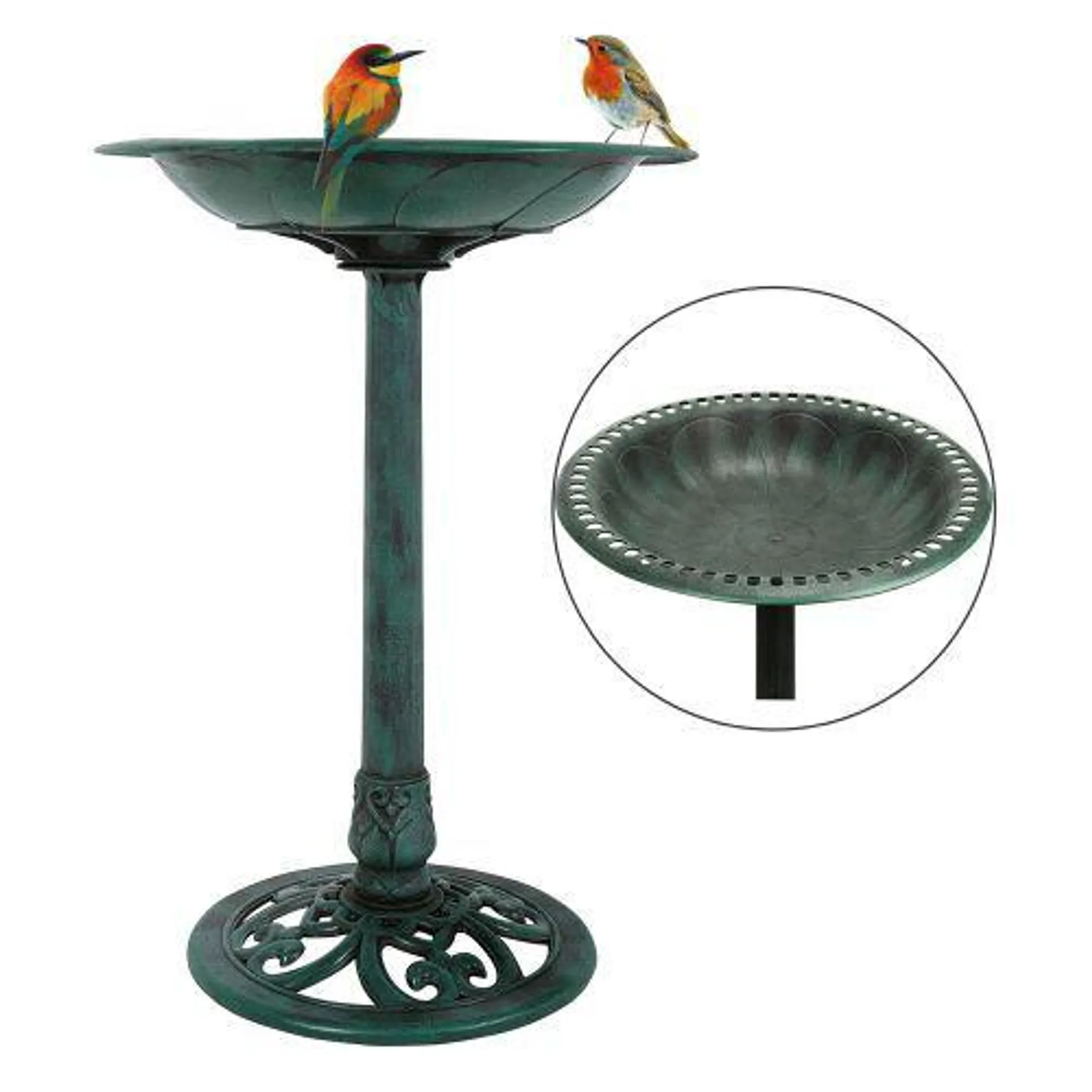 Garden Pedestal Bird Bath