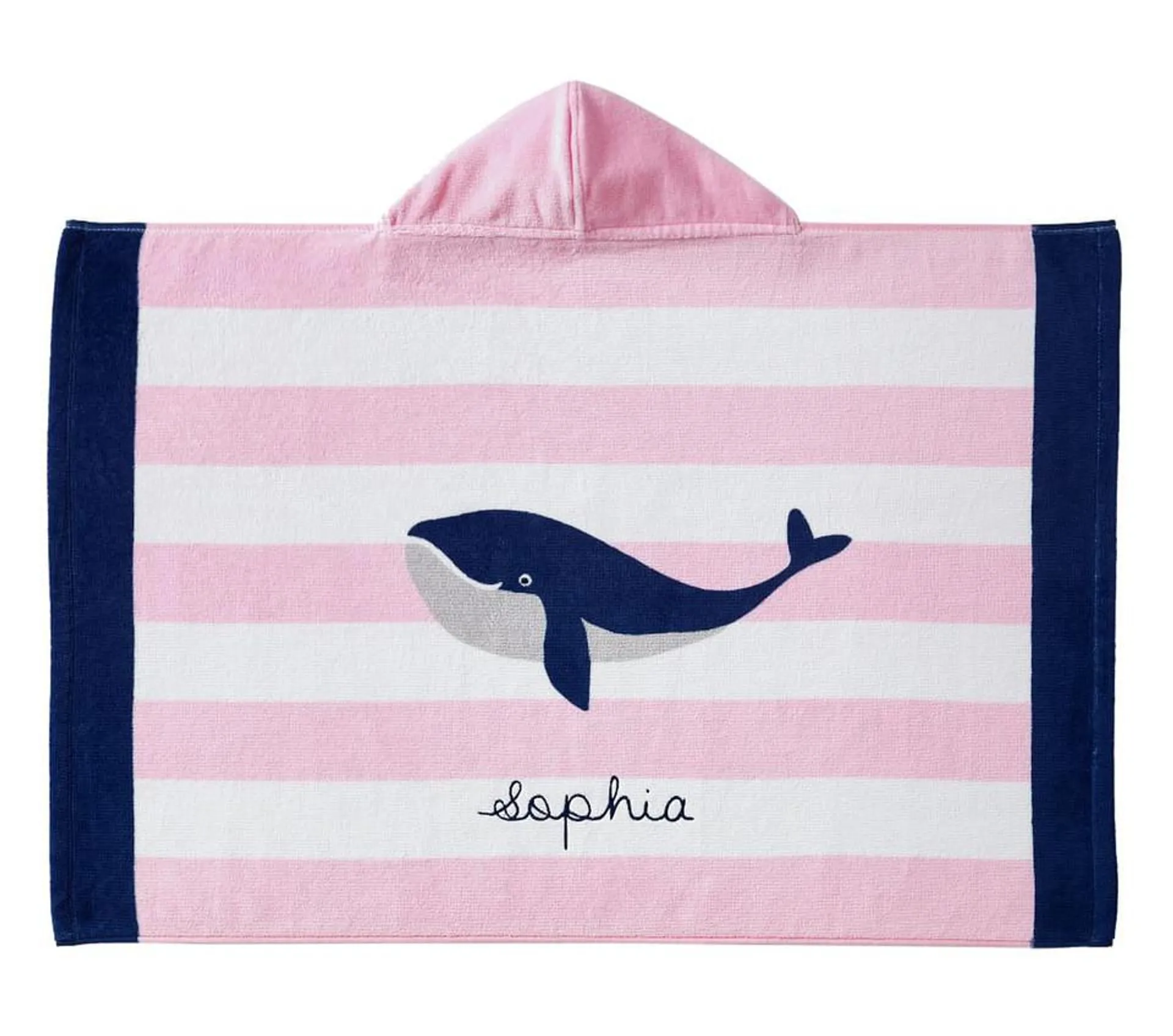 Whale Stripe Baby Beach Wrap