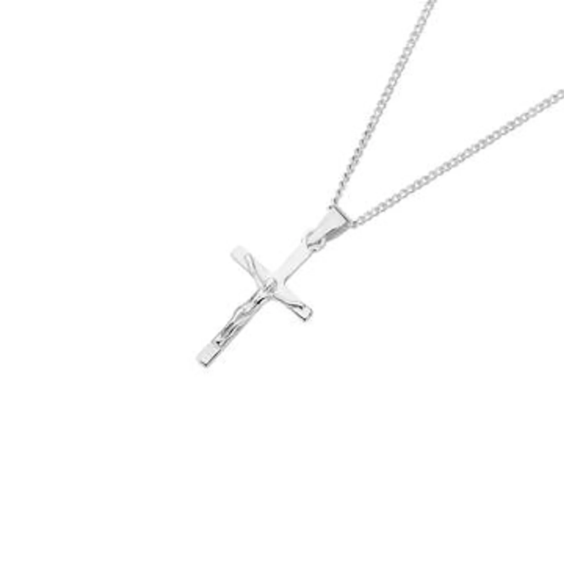 Silver 25mm Crucifix Pendant