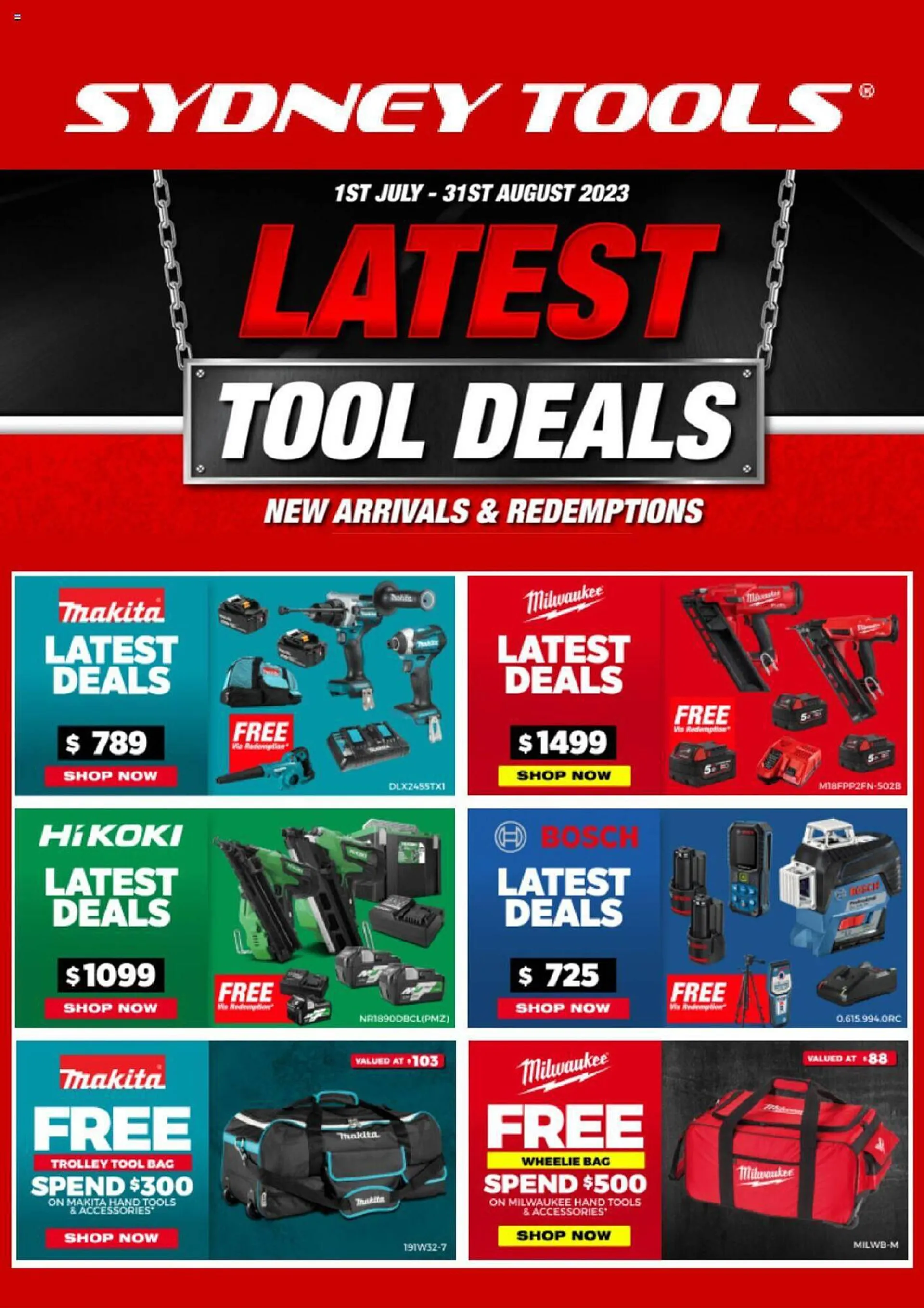 Sydney Tools catalogue - Catalogue valid from 1 July to 31 July 2023 - page 1