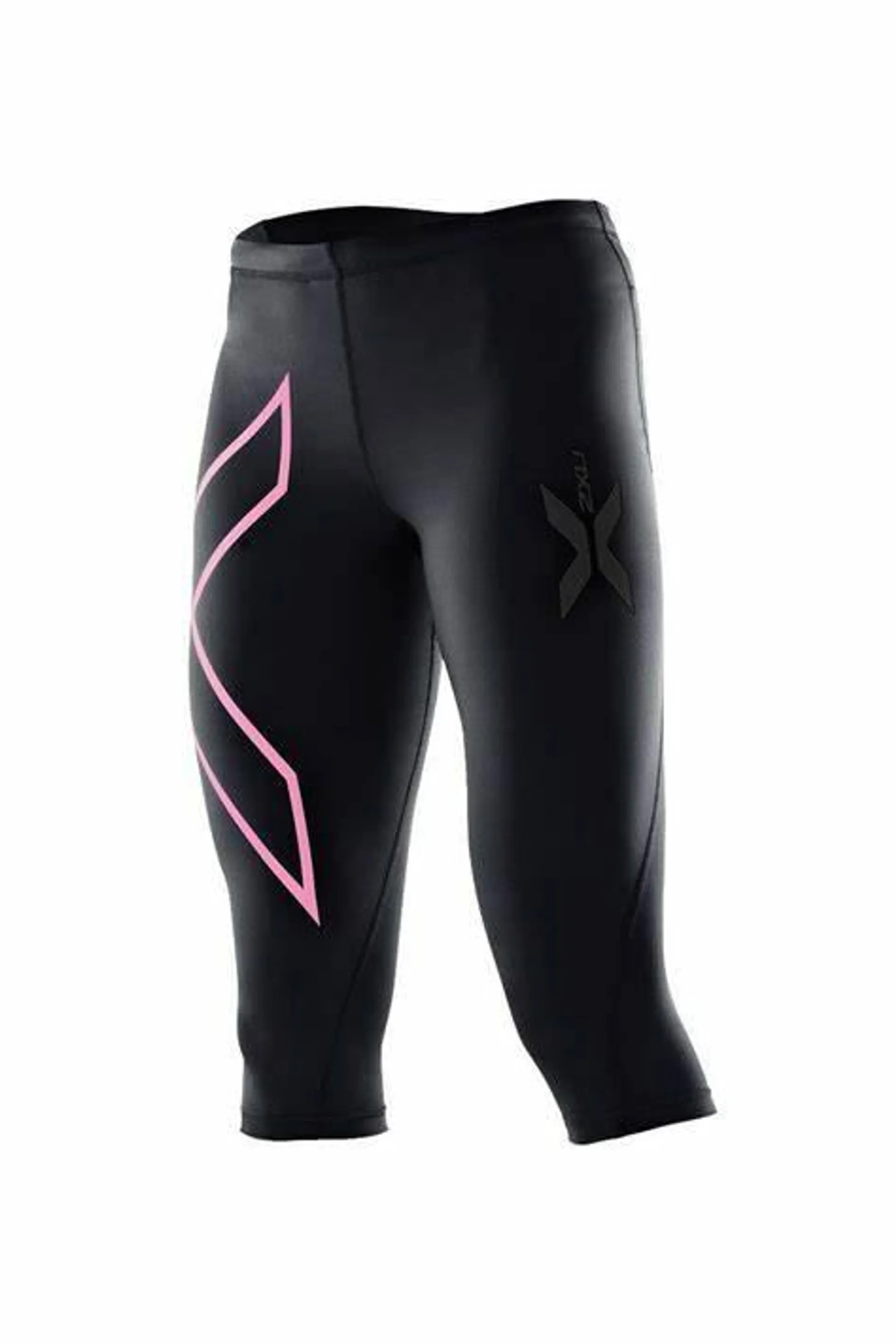 2XU 3/4 Compression Tights - Womens - Black/Pink