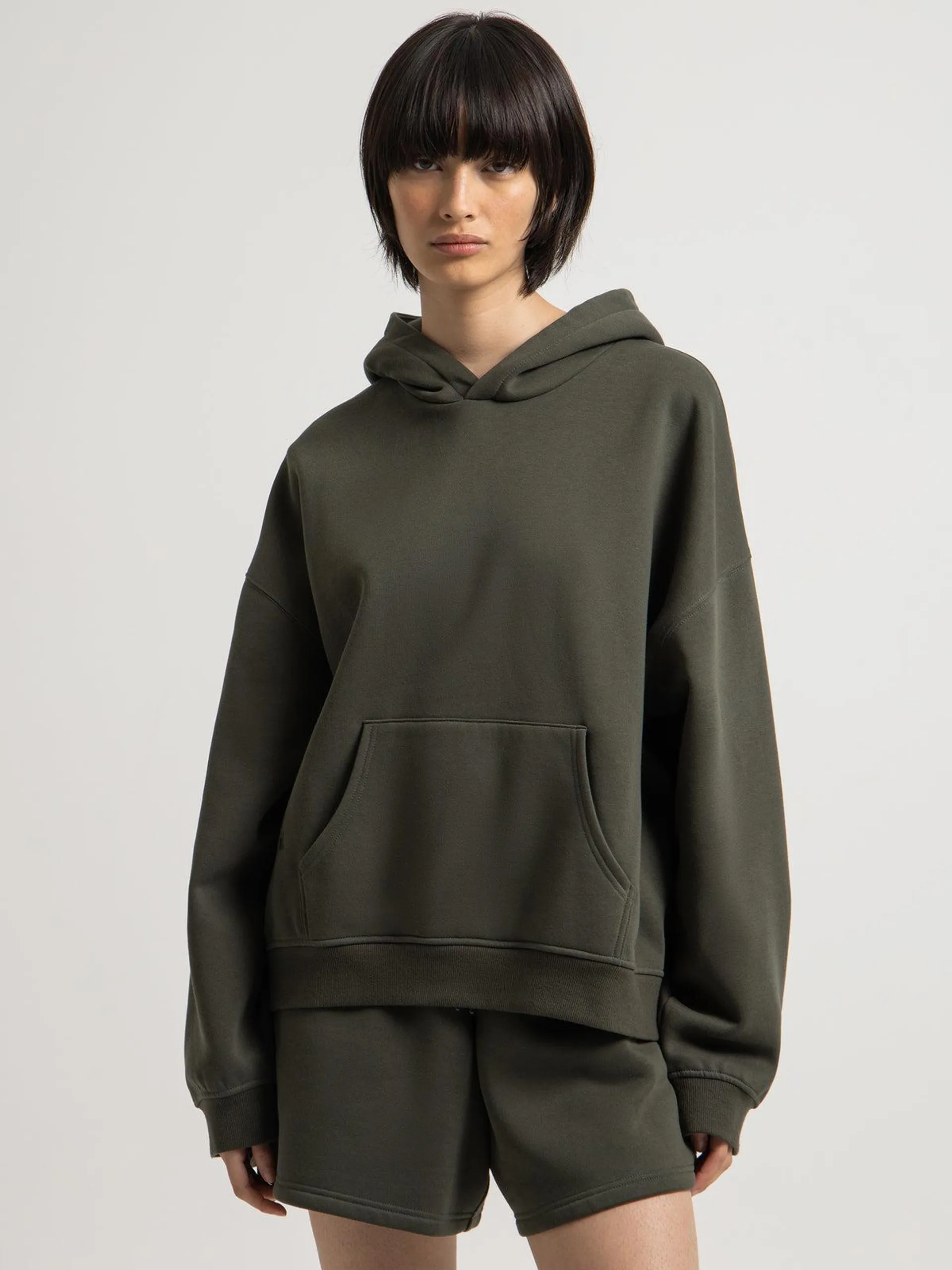 Carter Curated Hoodie in Hunter Green