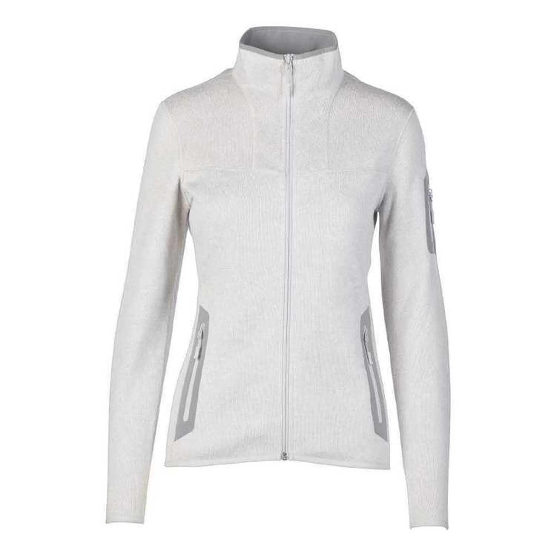 Cederberg Women's Danie Full Zip Knit Fleece Top White