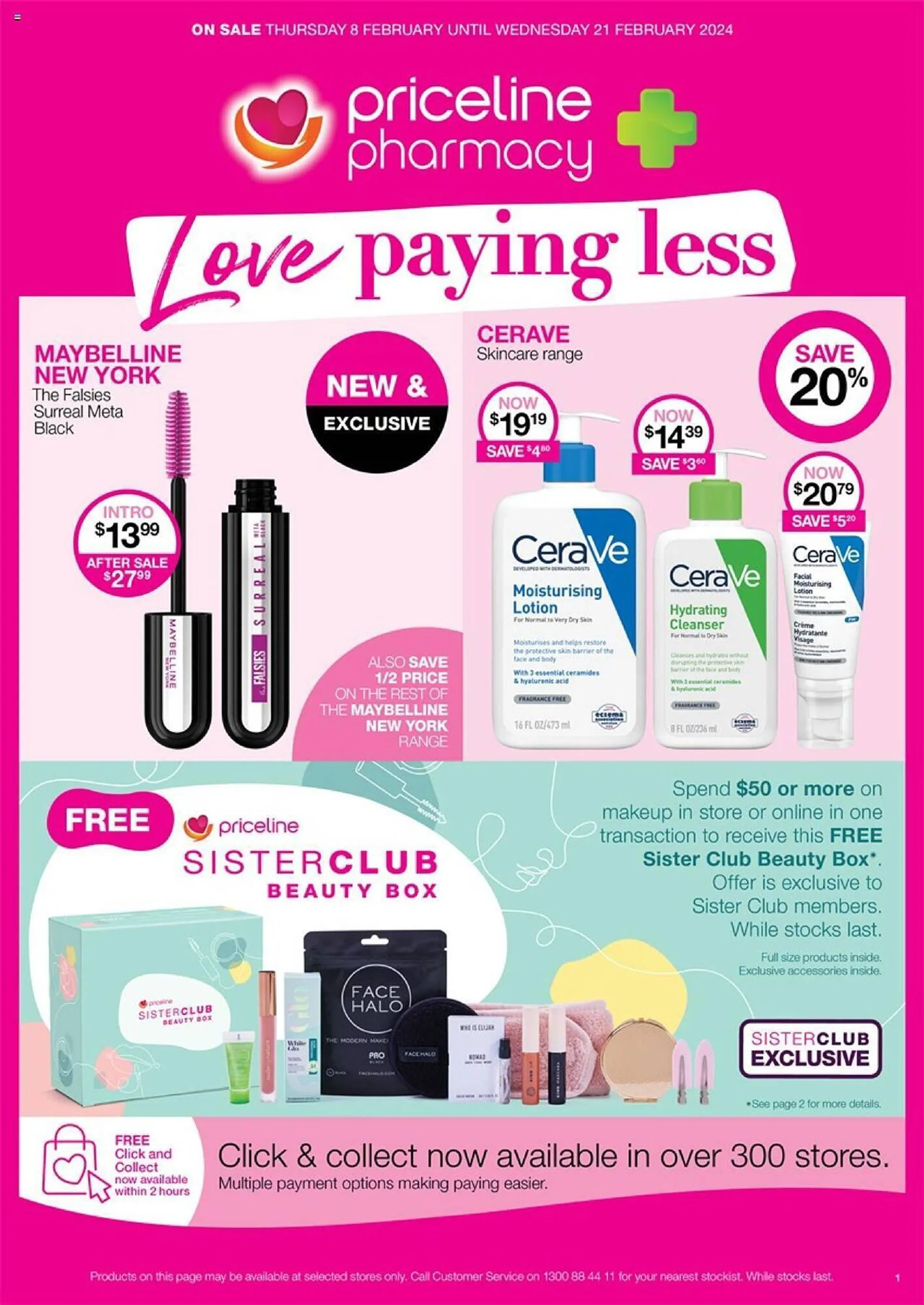 Priceline catalogue - Catalogue valid from 8 February to 21 February 2024 - page 1