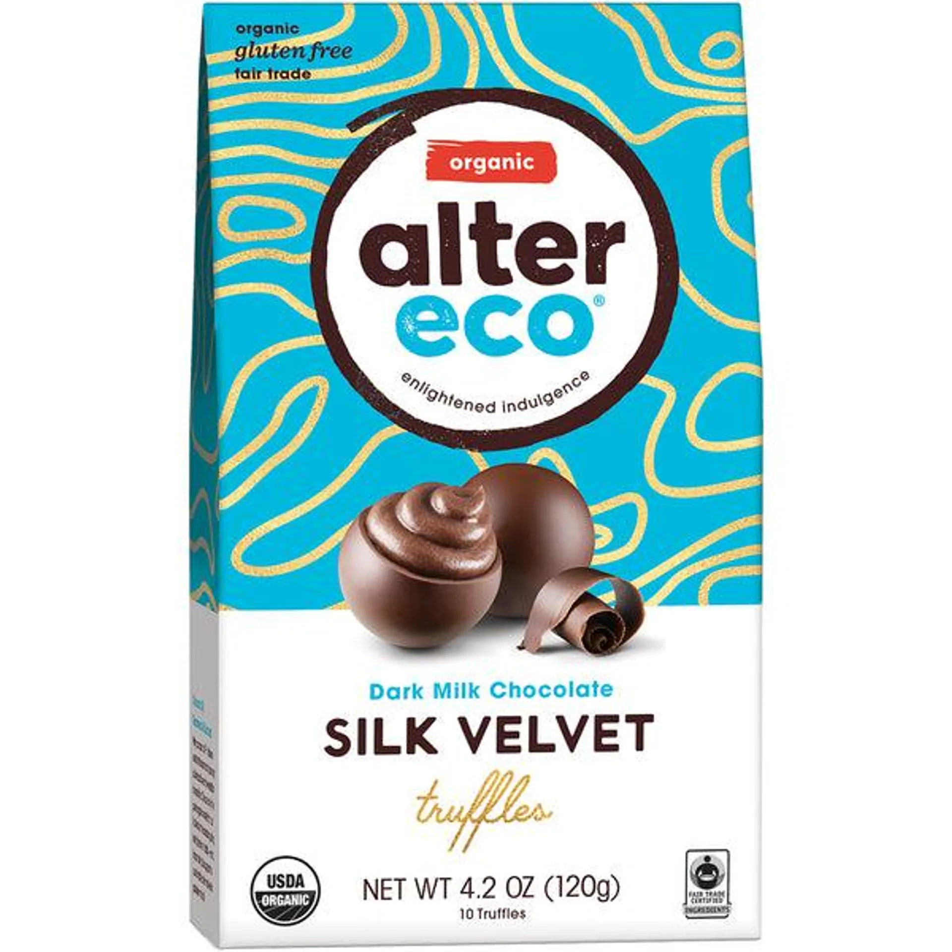 Alter Eco Organic Truffles Dark Milk Chocolate Silk Velvet 108g
