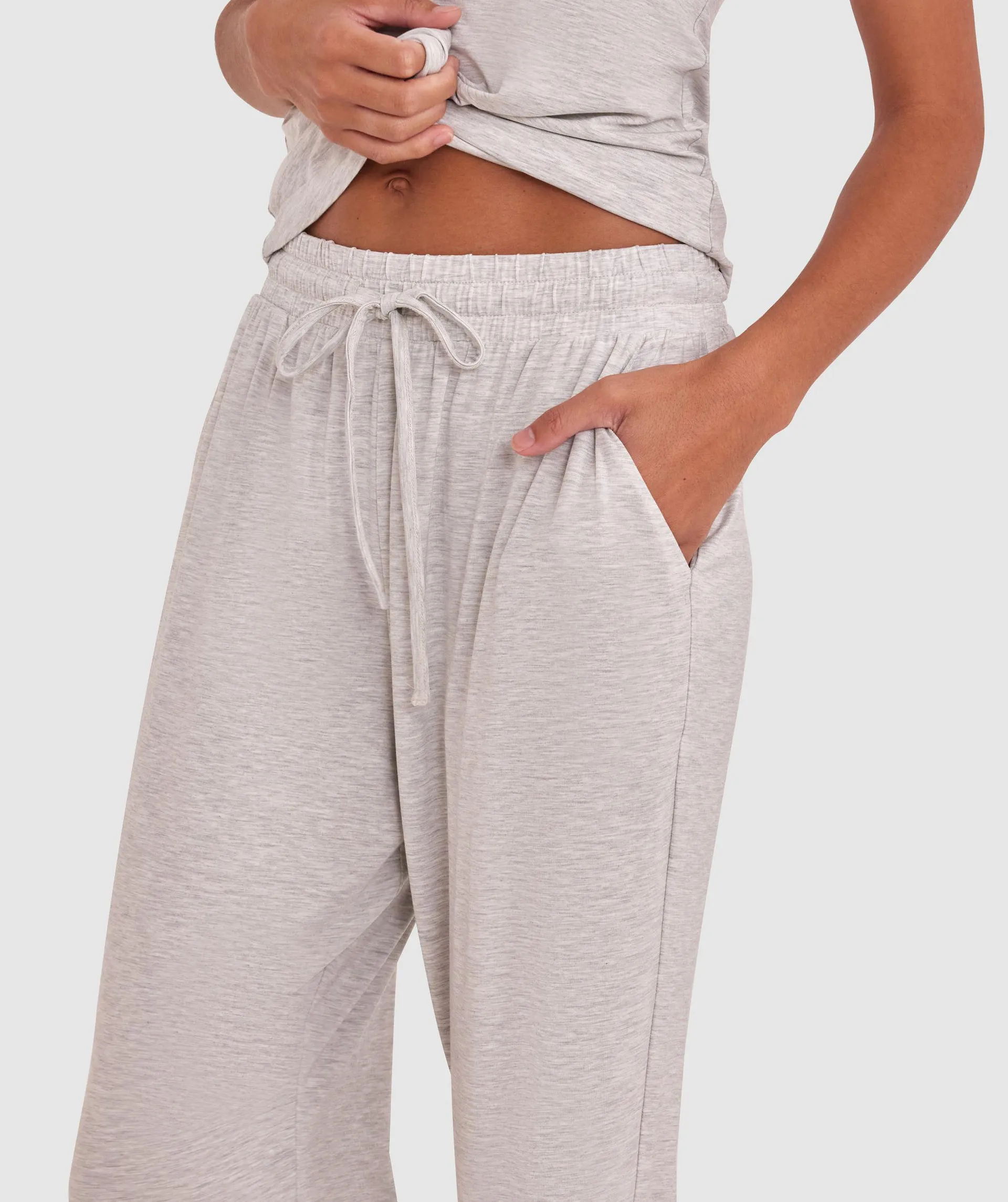 Body Bliss Lounge Long Pant - Light Grey