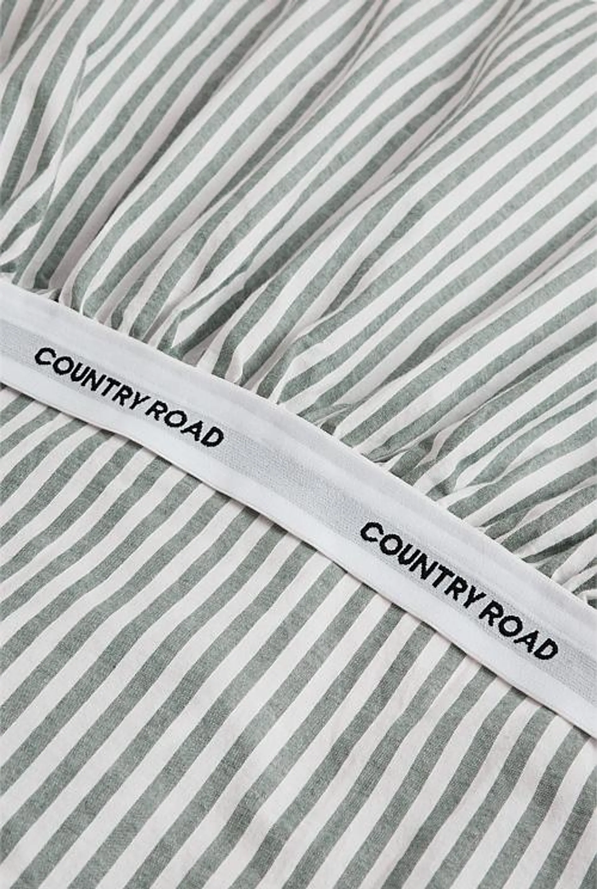 Brae Australian Cotton Stripe King Single Fitted Sheet