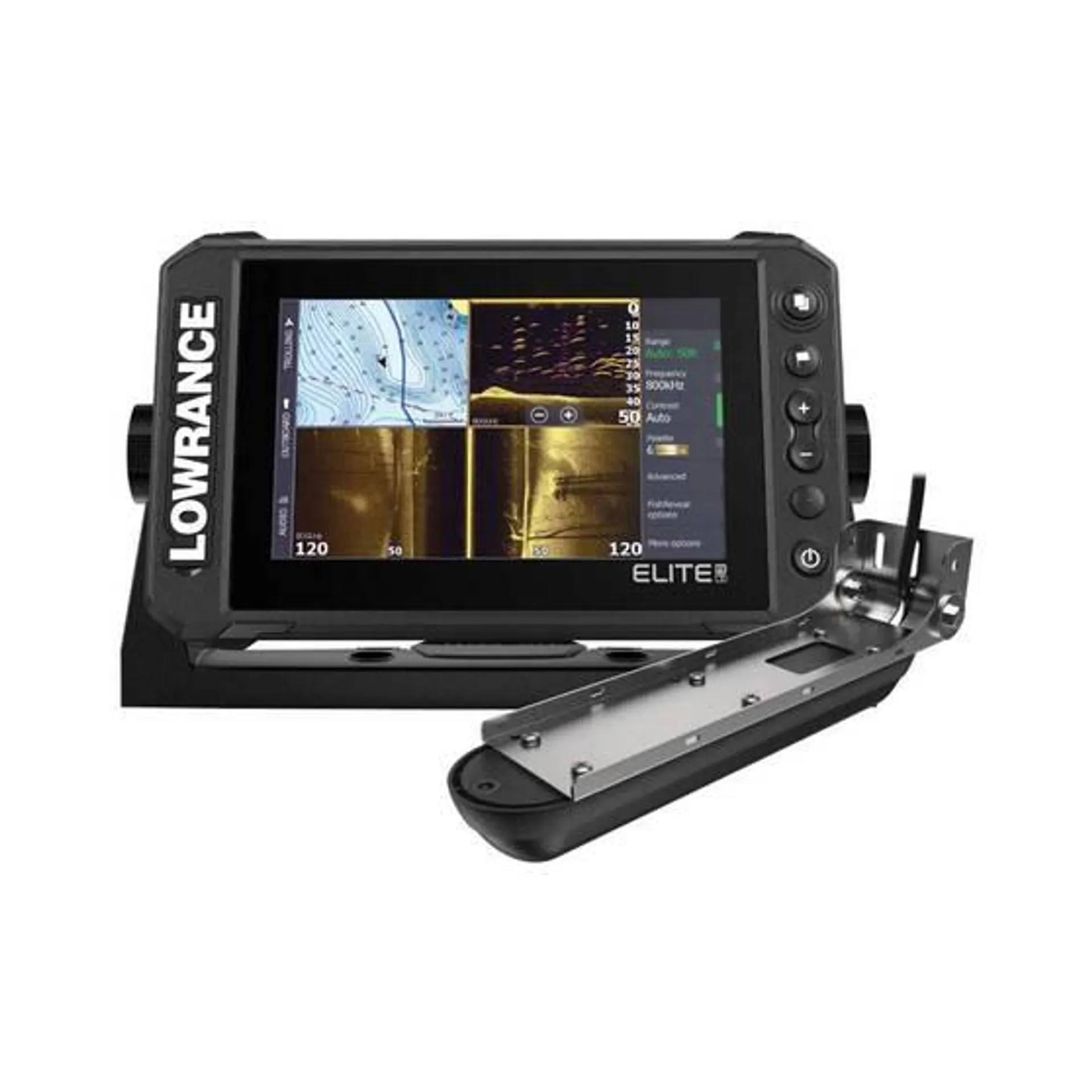 Lowrance Elite FS7” Combo Including Active Imaging 3-in-1 Transducer and CMAP