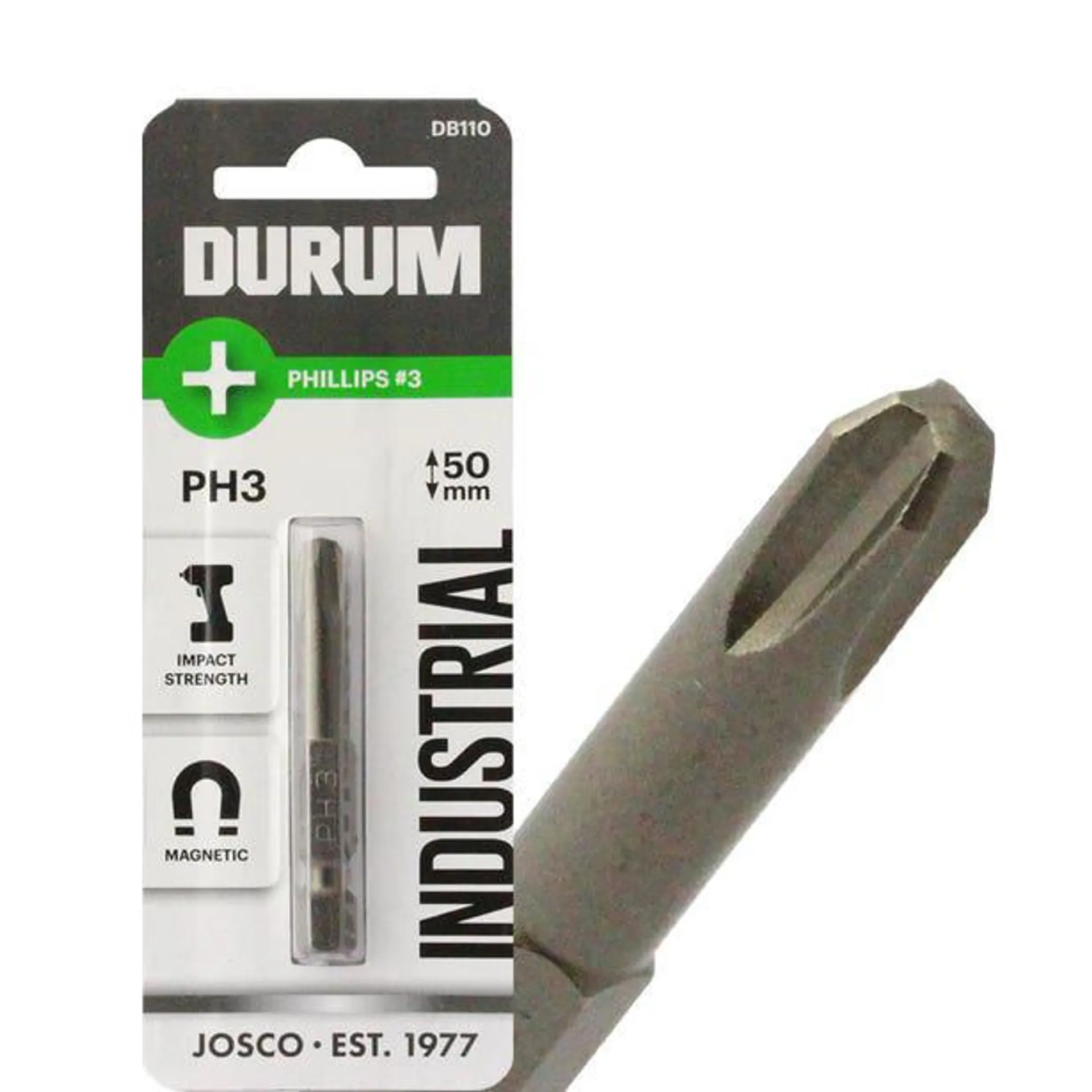 DURUM PH3 x 50mm Phillips Power Screwdriver Bit