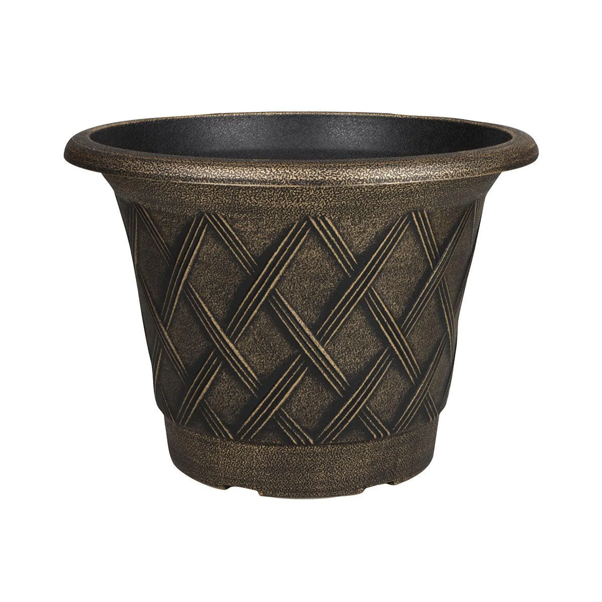 Embossed Diamond Patterned Pot 23.5cm