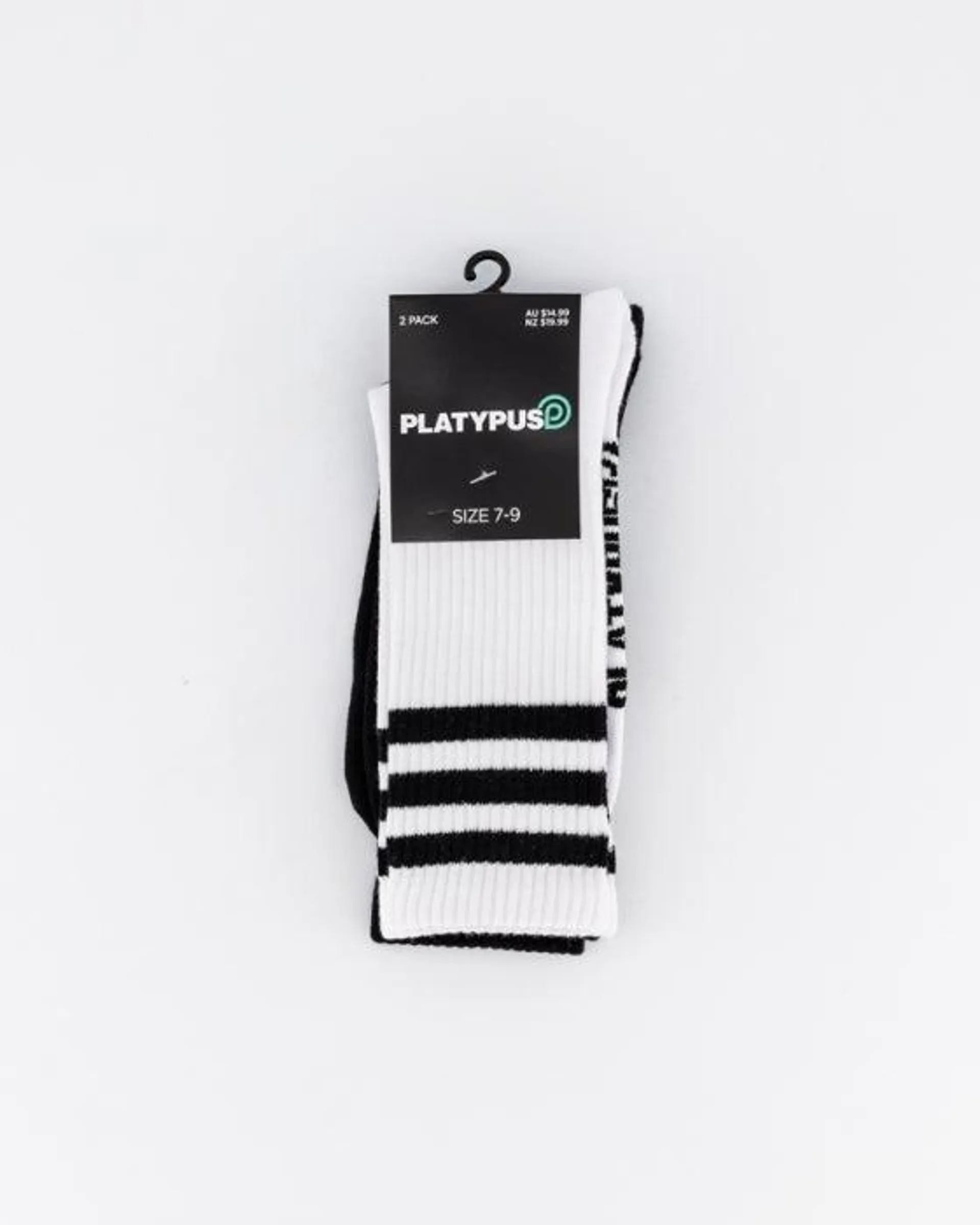 Platypus 3 Stripe Crew Socks