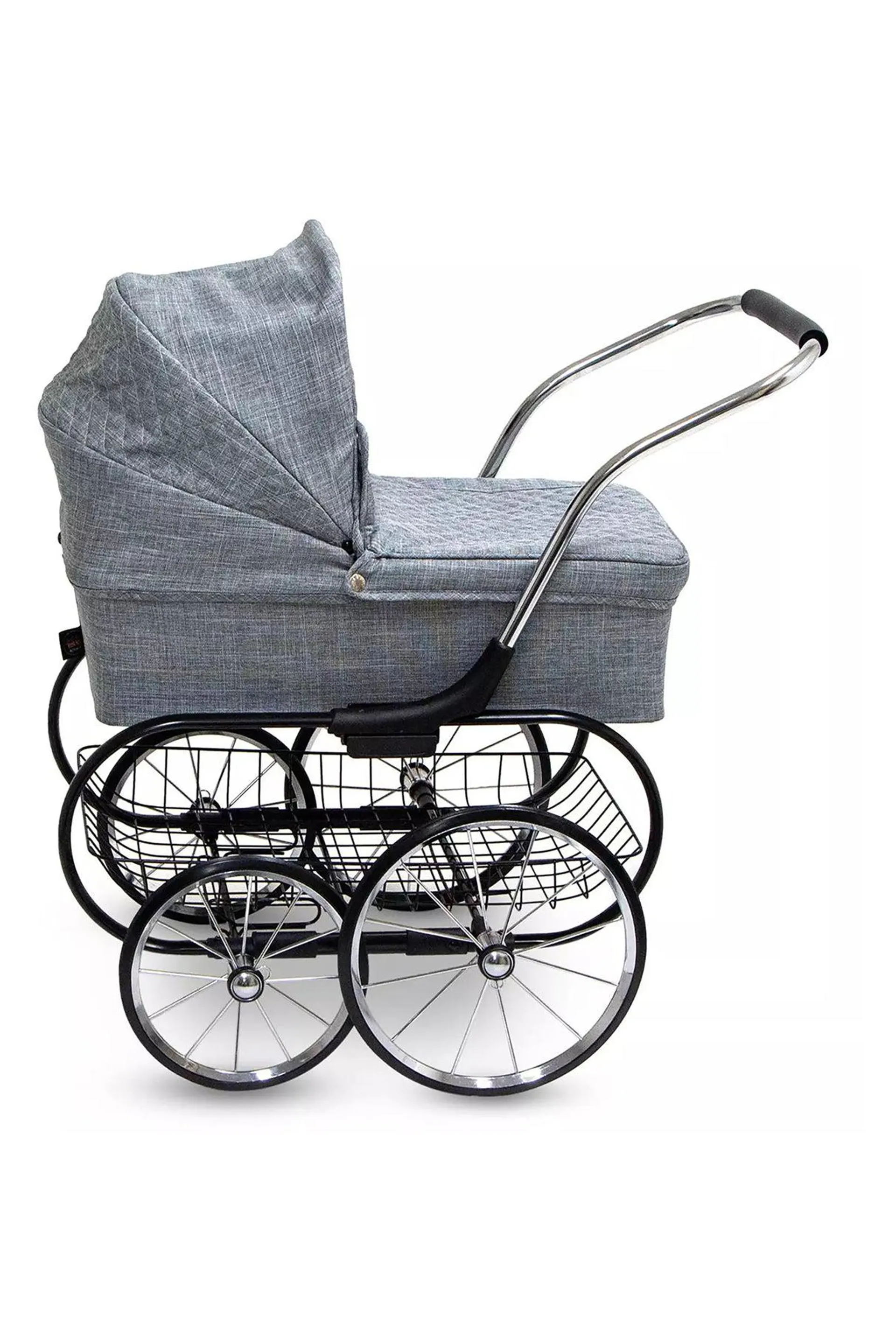 Valcobaby Royale Doll Stroller, Grey Marle