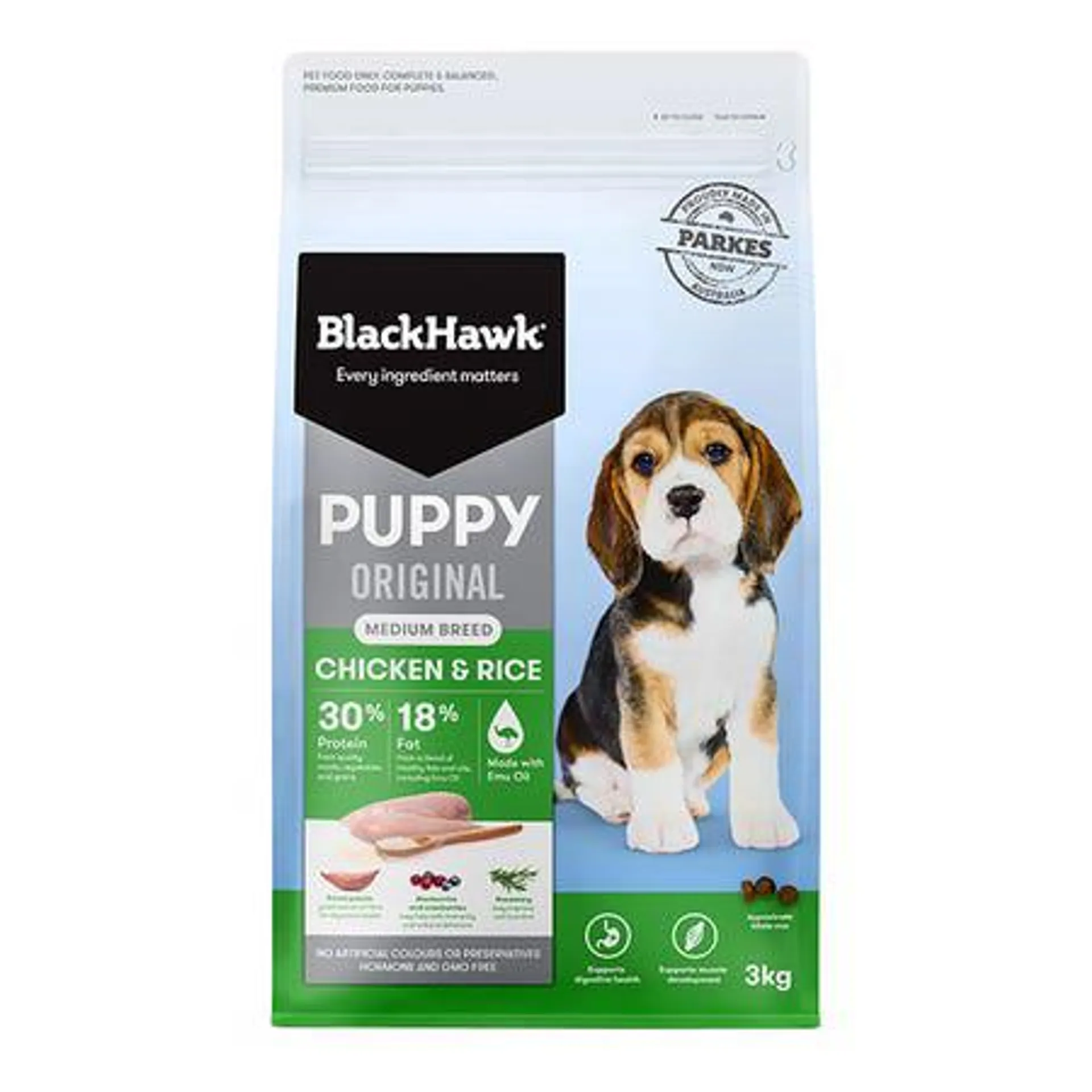 Black Hawk Chicken & Rice Medium Puppy Food