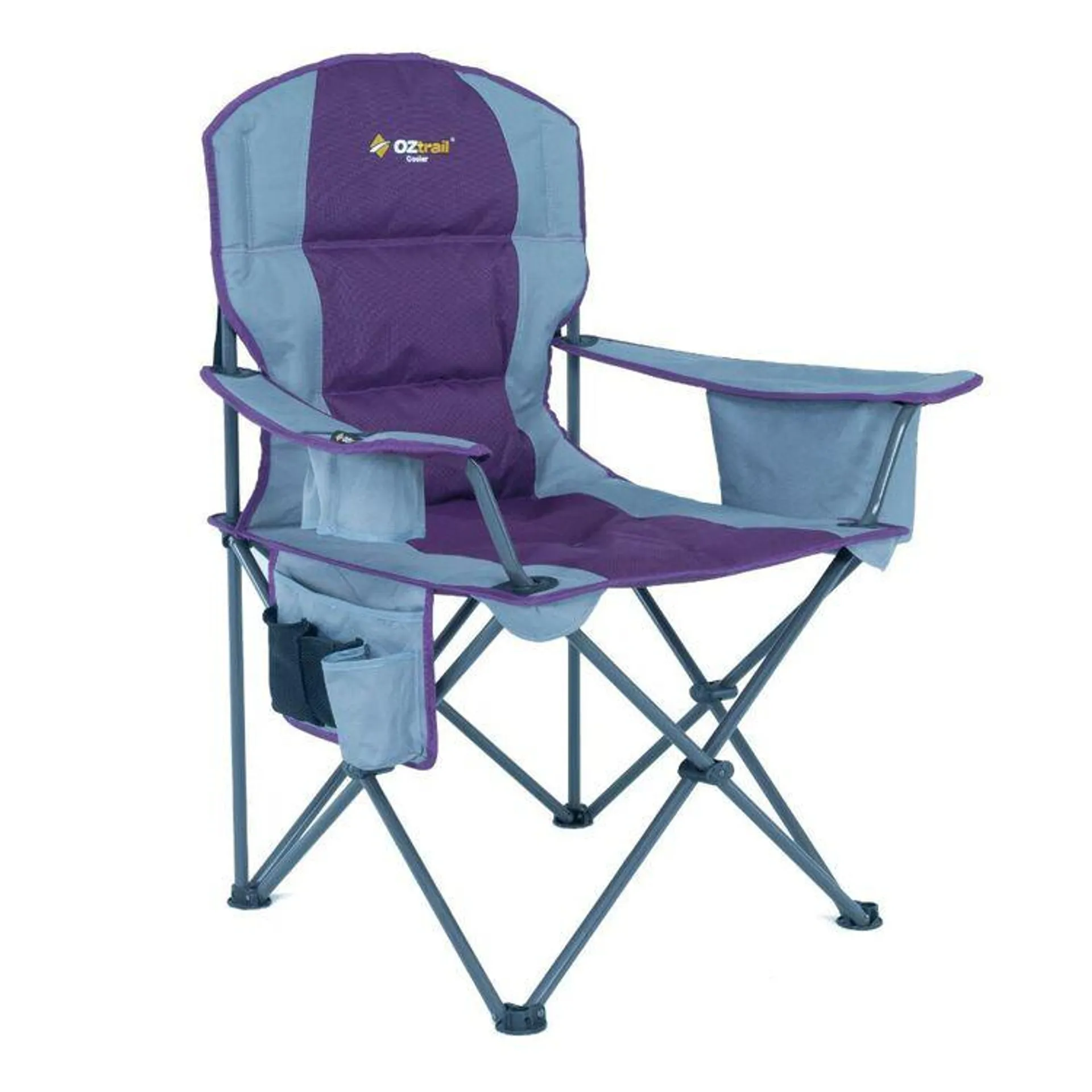 OzTrail Kokomo Cooler Arm Chair Blue