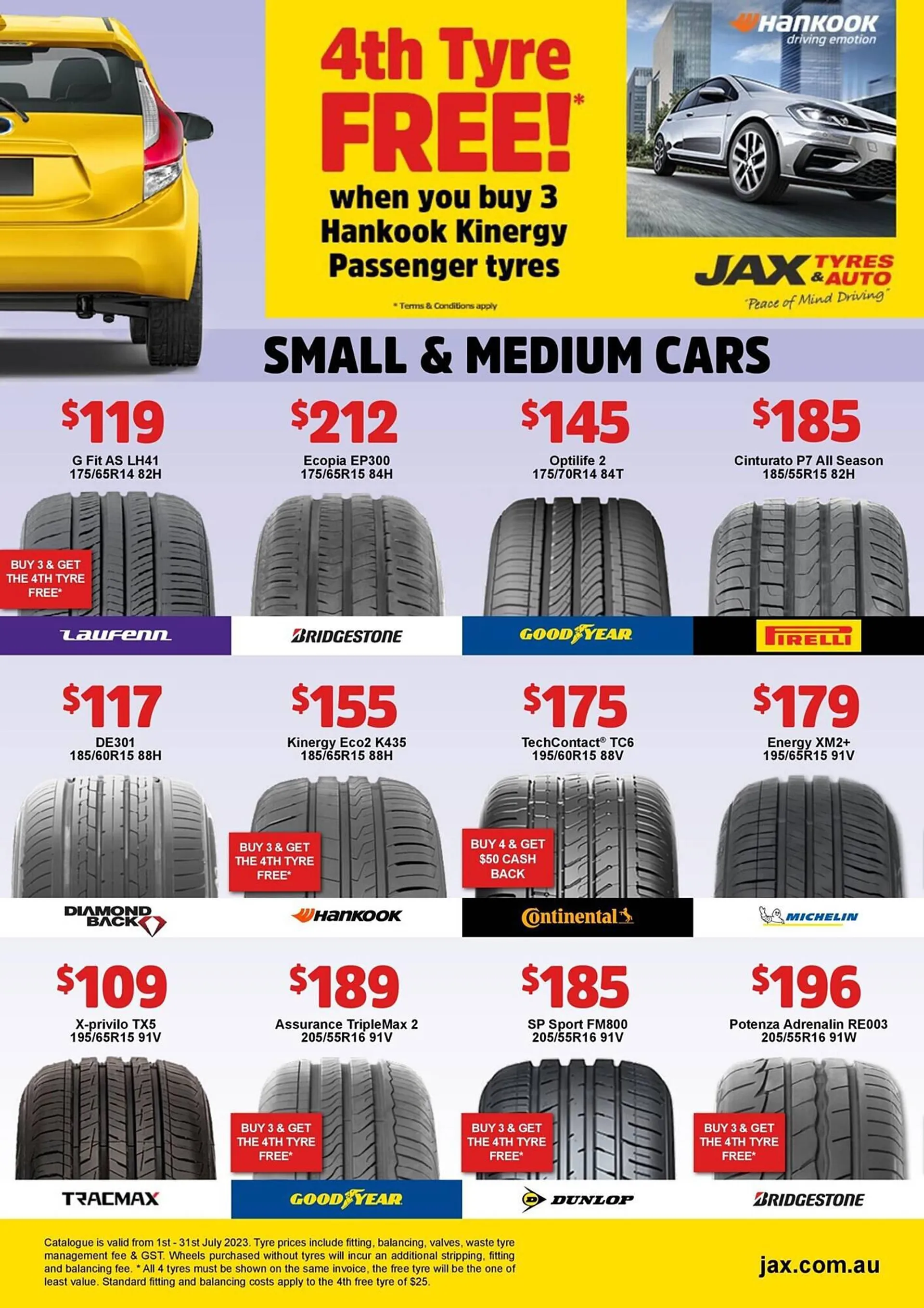 Jax Tyres catalogue - 2