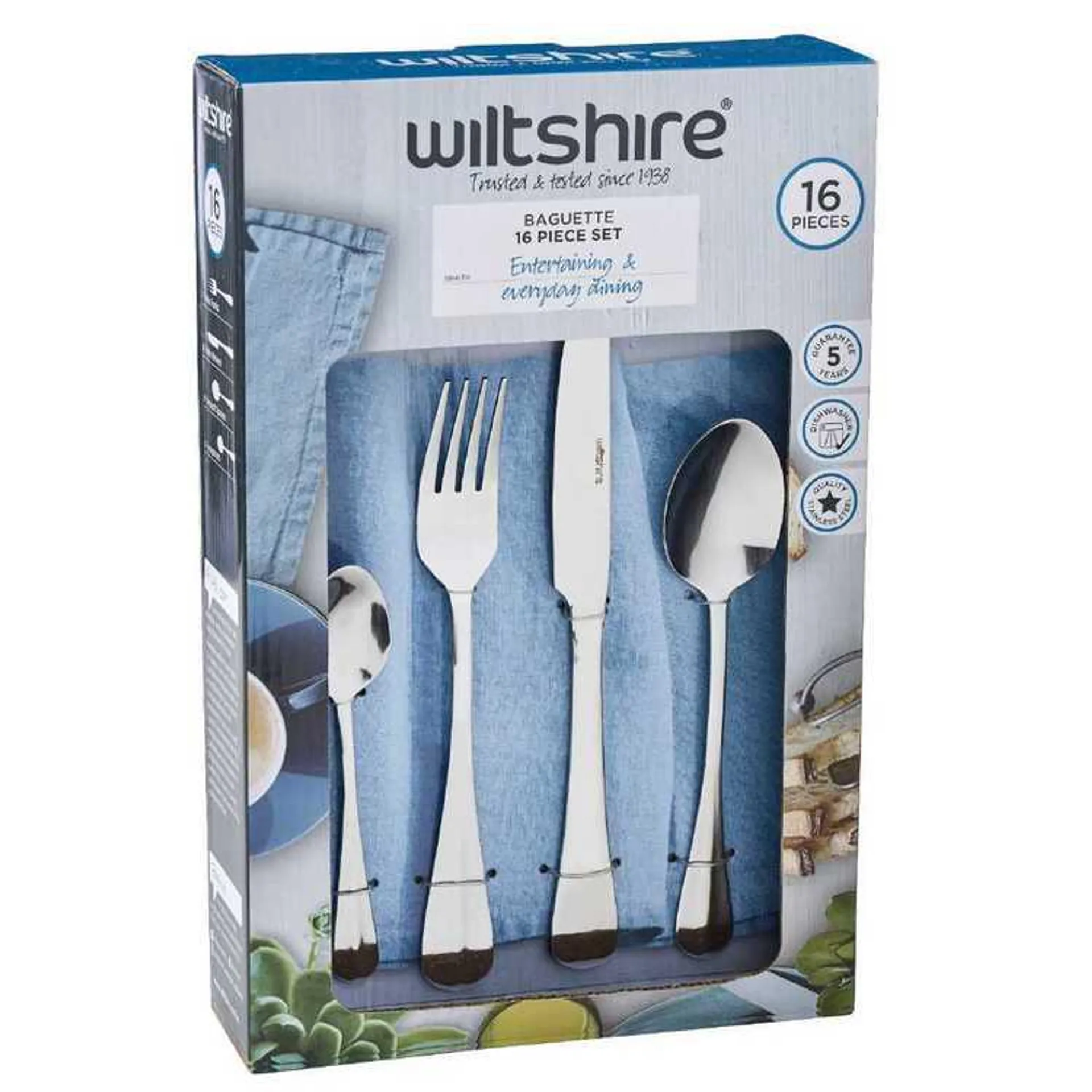 Wiltshire Baguette Cutlery Set 16 Piece Stainless Steel