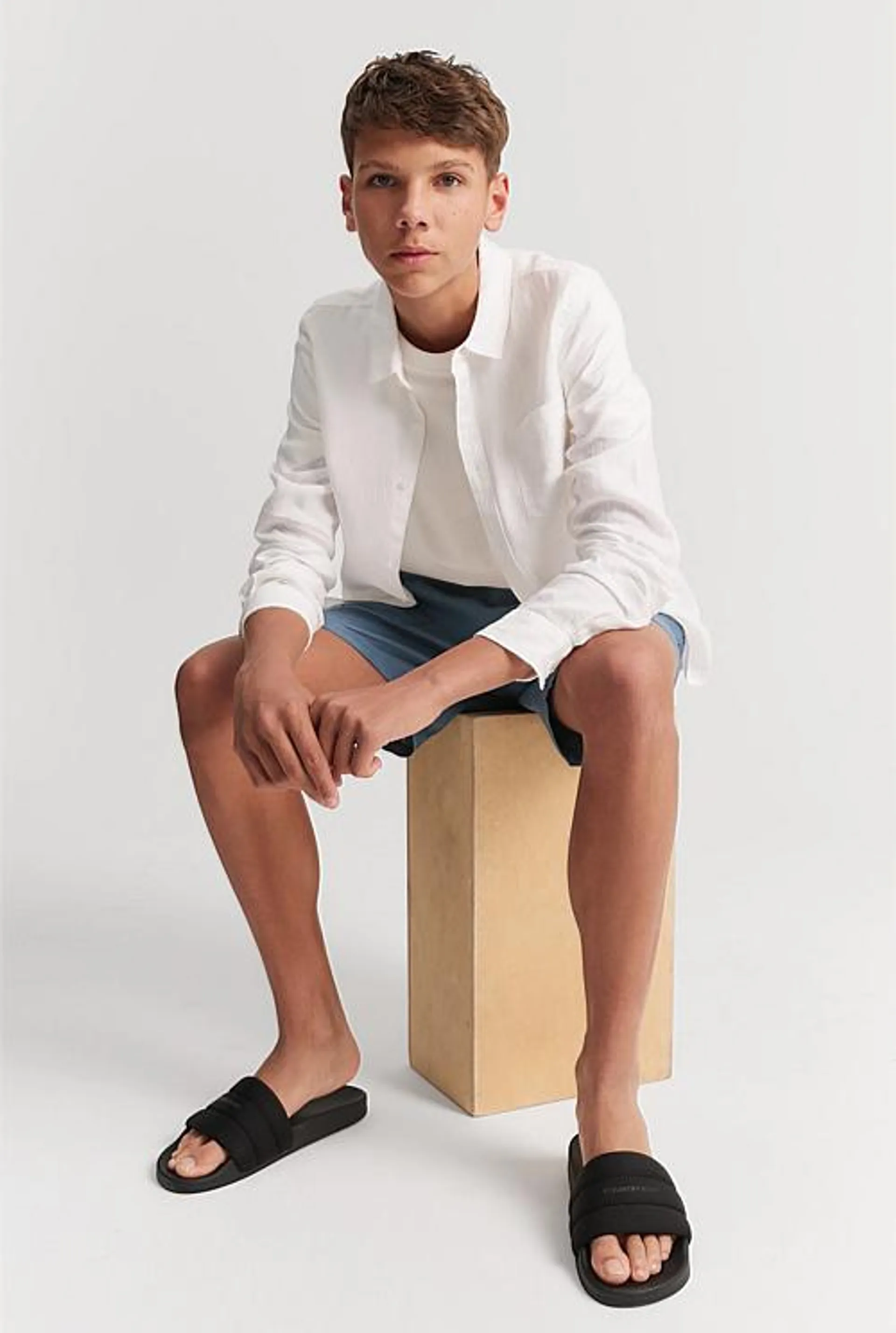 Teen Organically Grown Linen Shirt