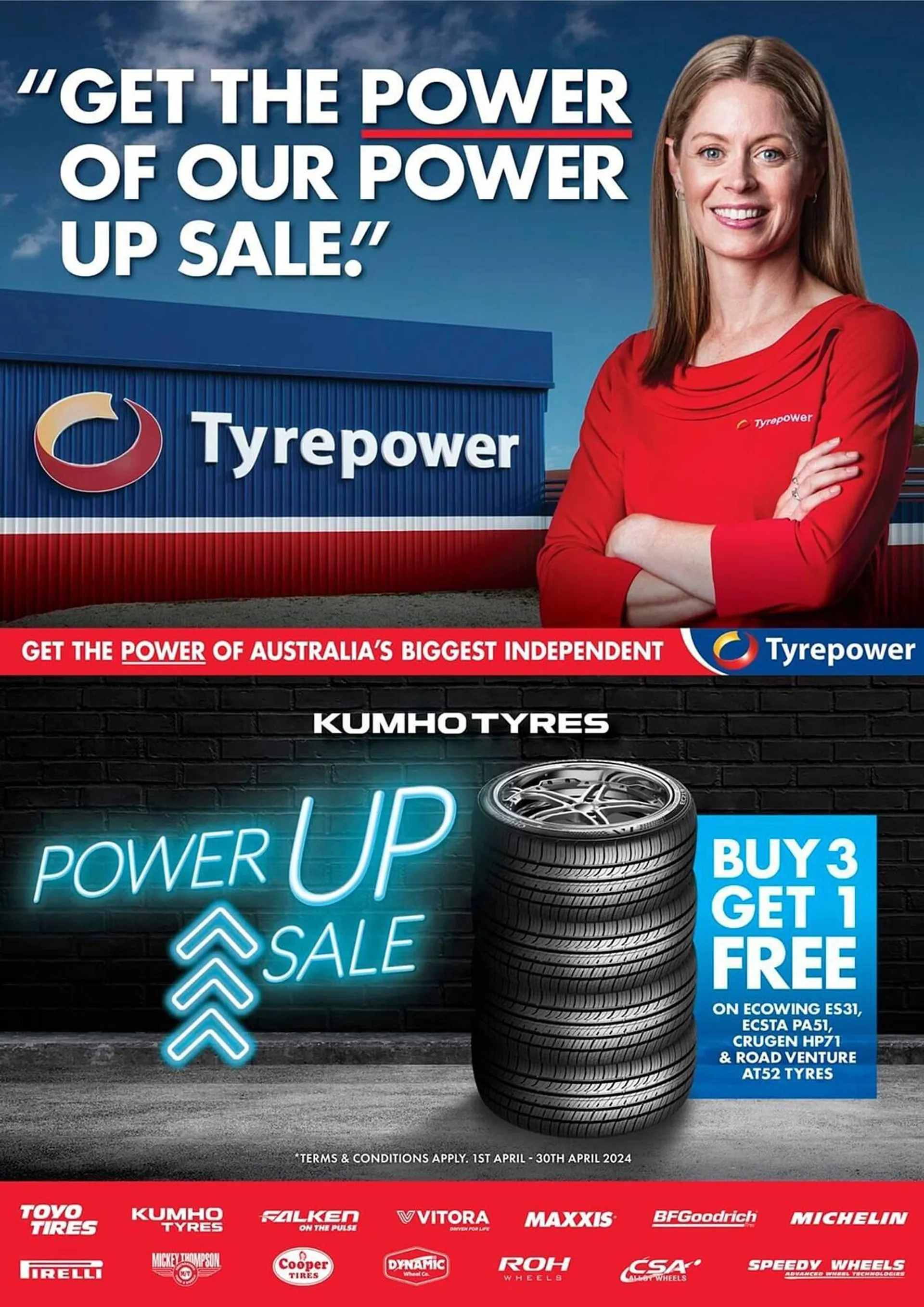 Tyrepower catalogue - Catalogue valid from 2 April to 30 April 2024 - page 1