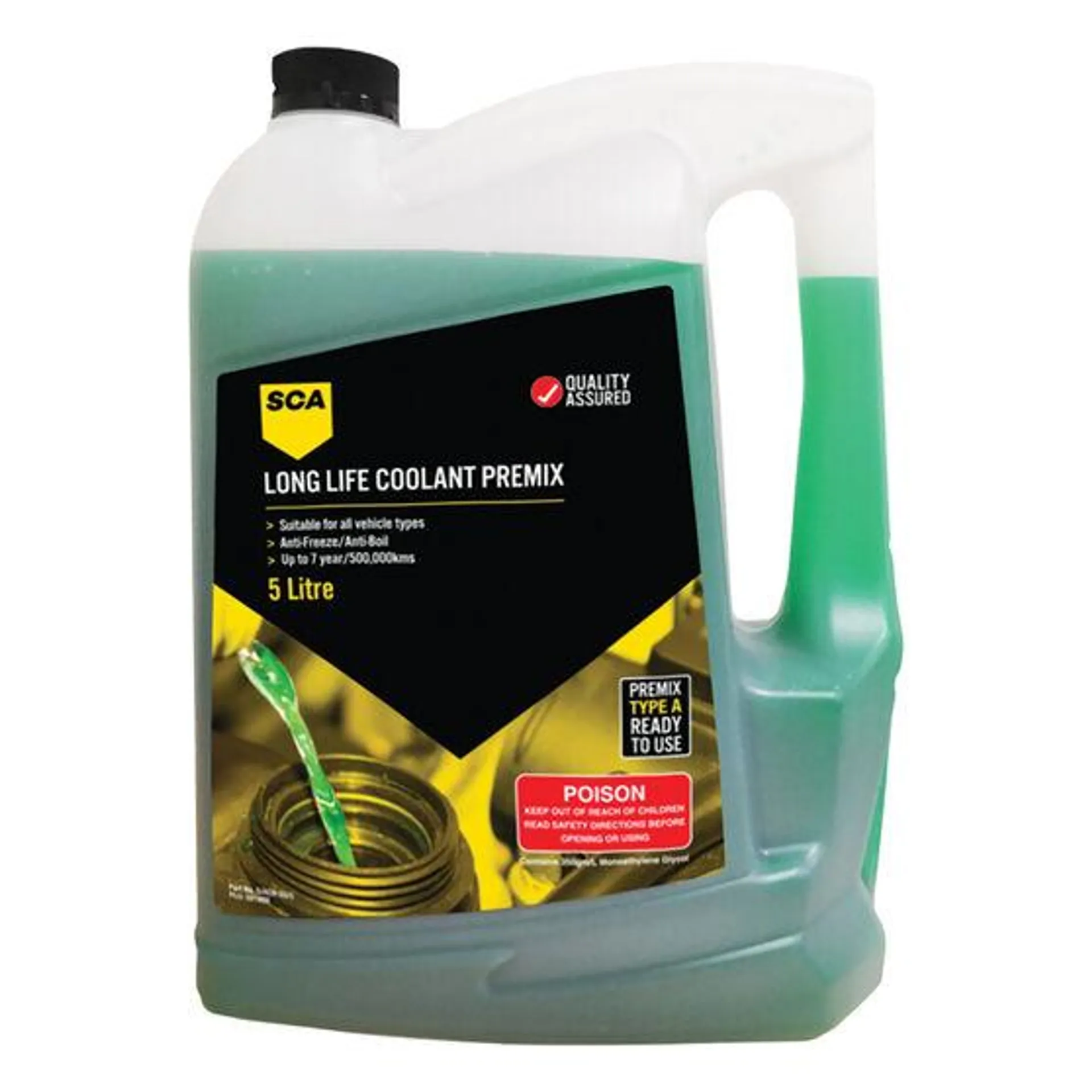 SCA Long Life Green Coolant Premix 5 Litre