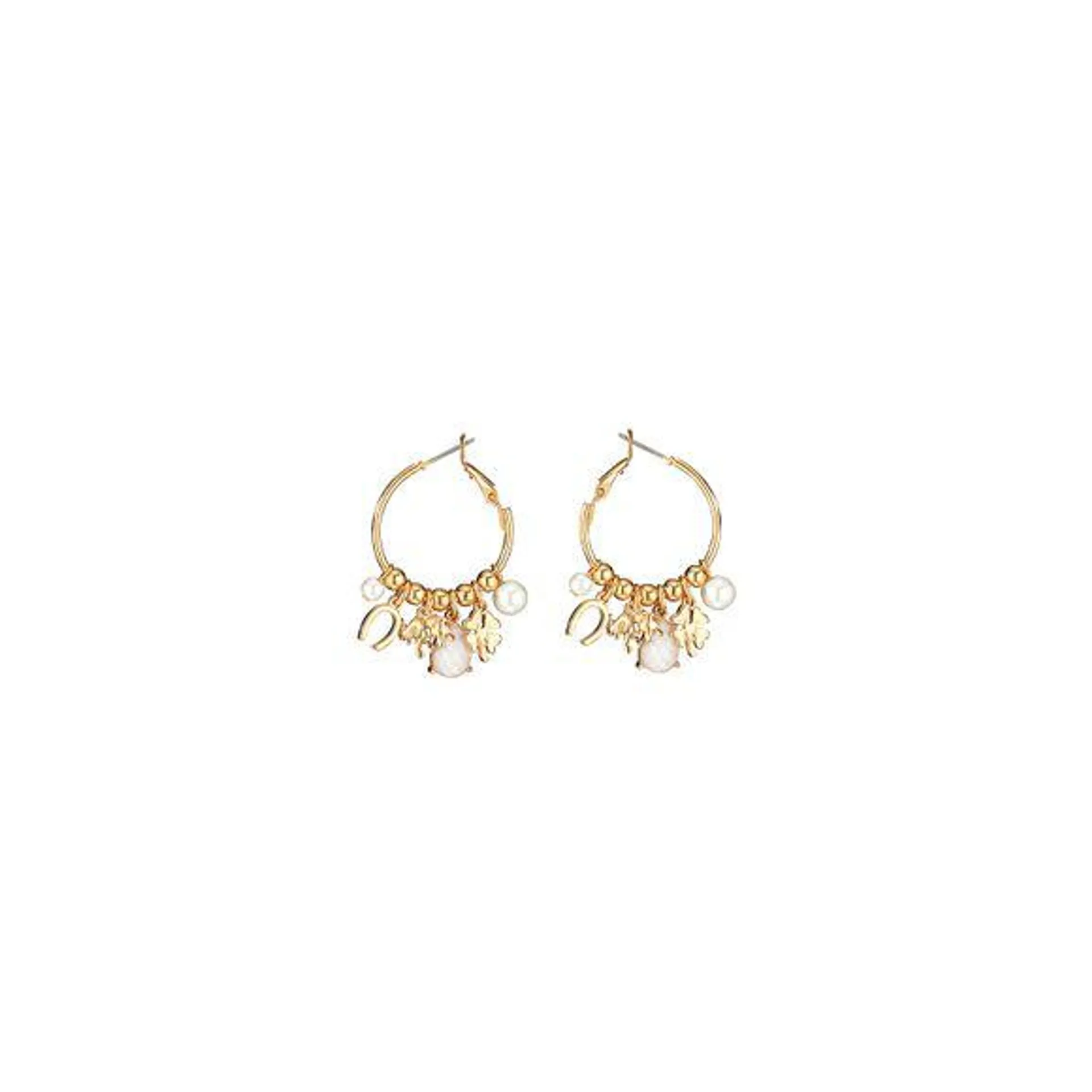 Good Luck Charms Hoop Earrings