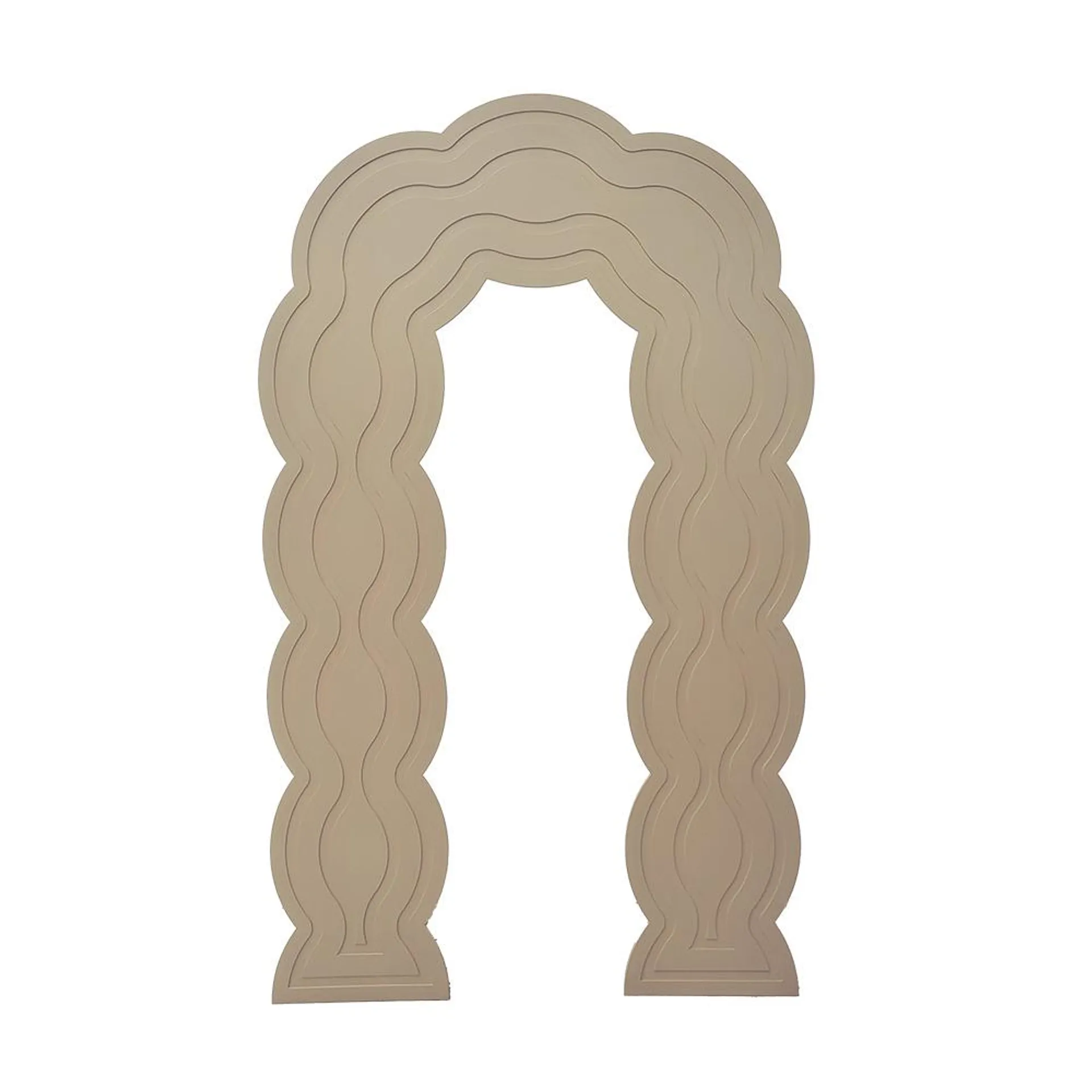 Backdrop Arch Wavy Wooden 2.2m x 1.1m HIRE Ea