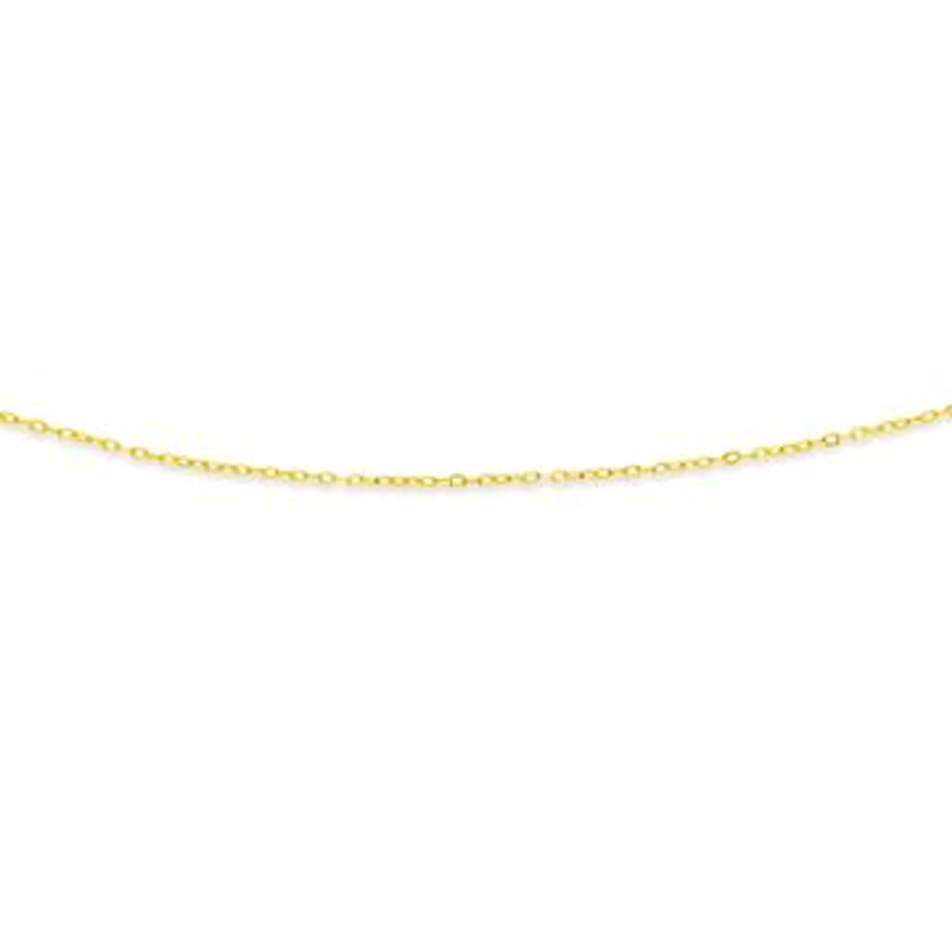 9ct Gold 42cm Solid Twisted Cable Chain