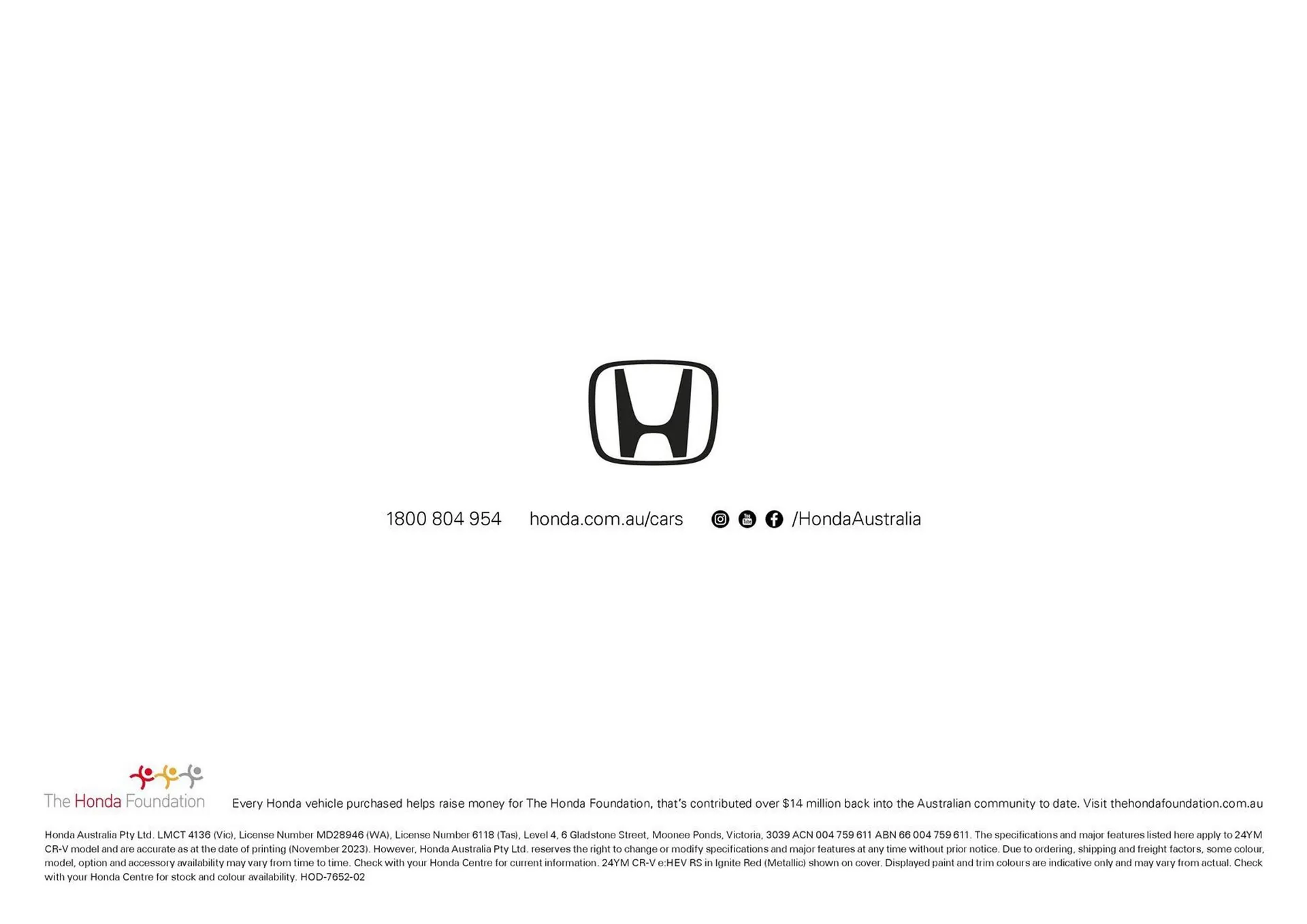 Honda catalogue - 19