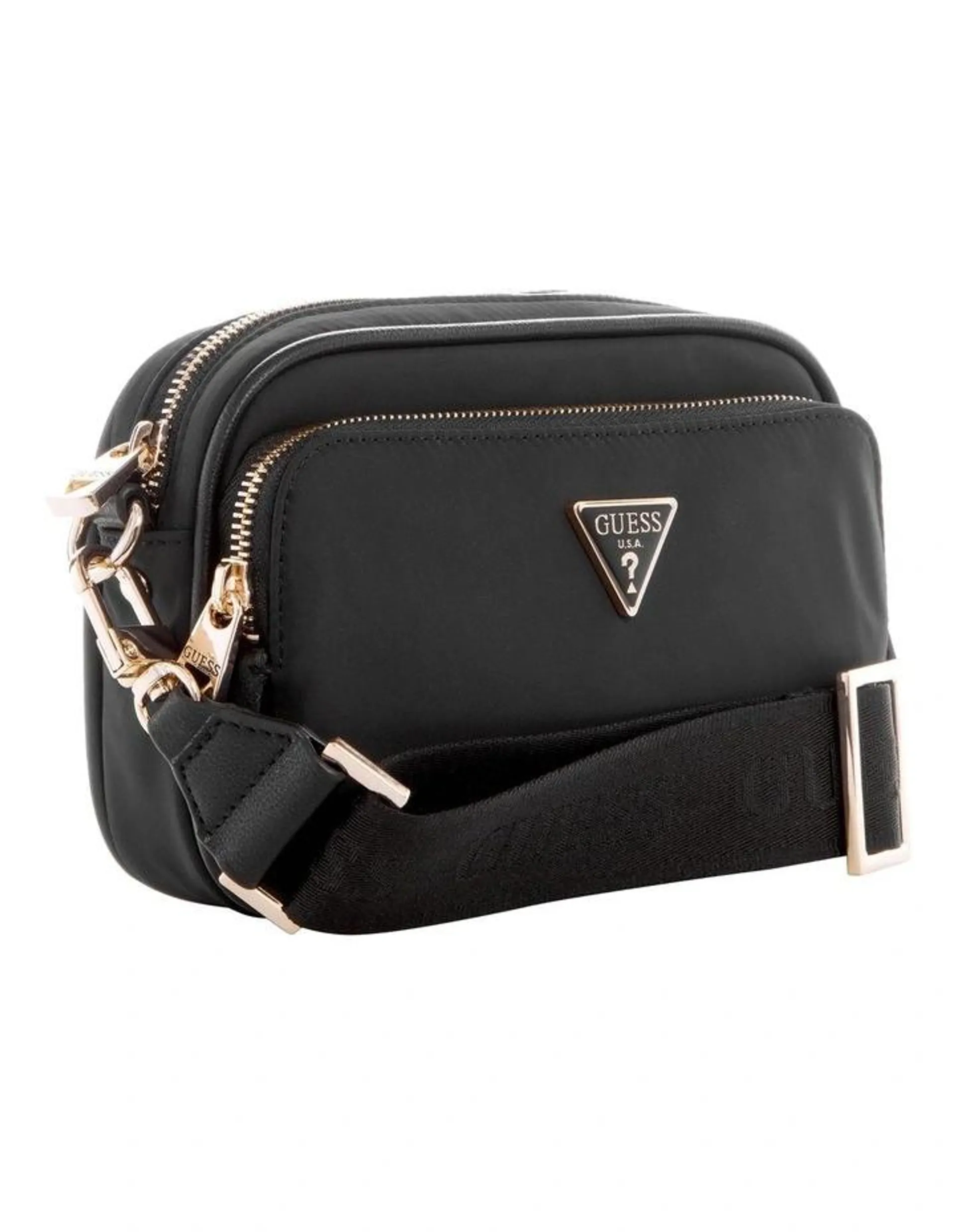 Eco Gemma Camera Crossbody Bag in Black