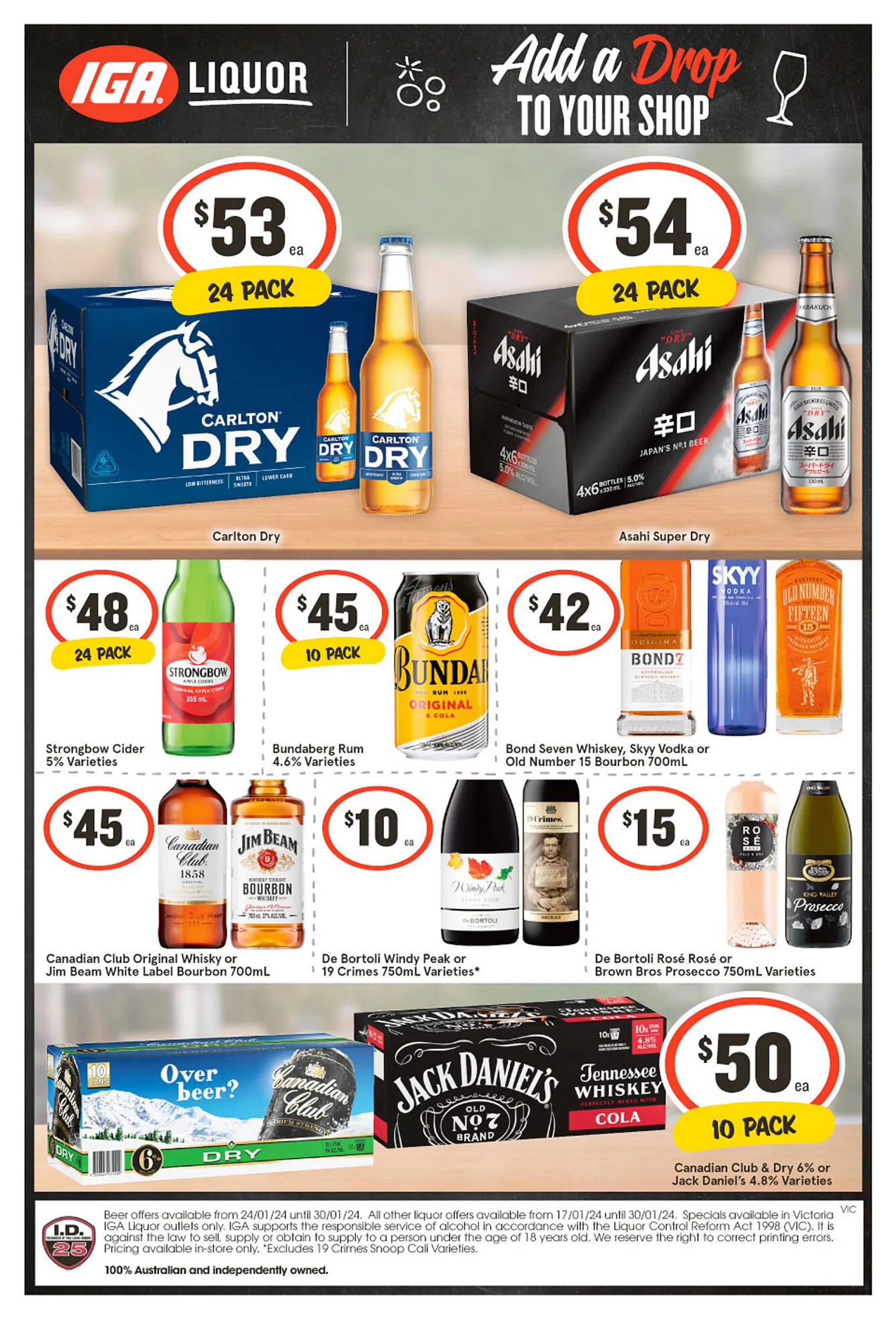 IGA Liquor catalogue - Catalogue valid from 24 January to 30 January 2024 - page 1