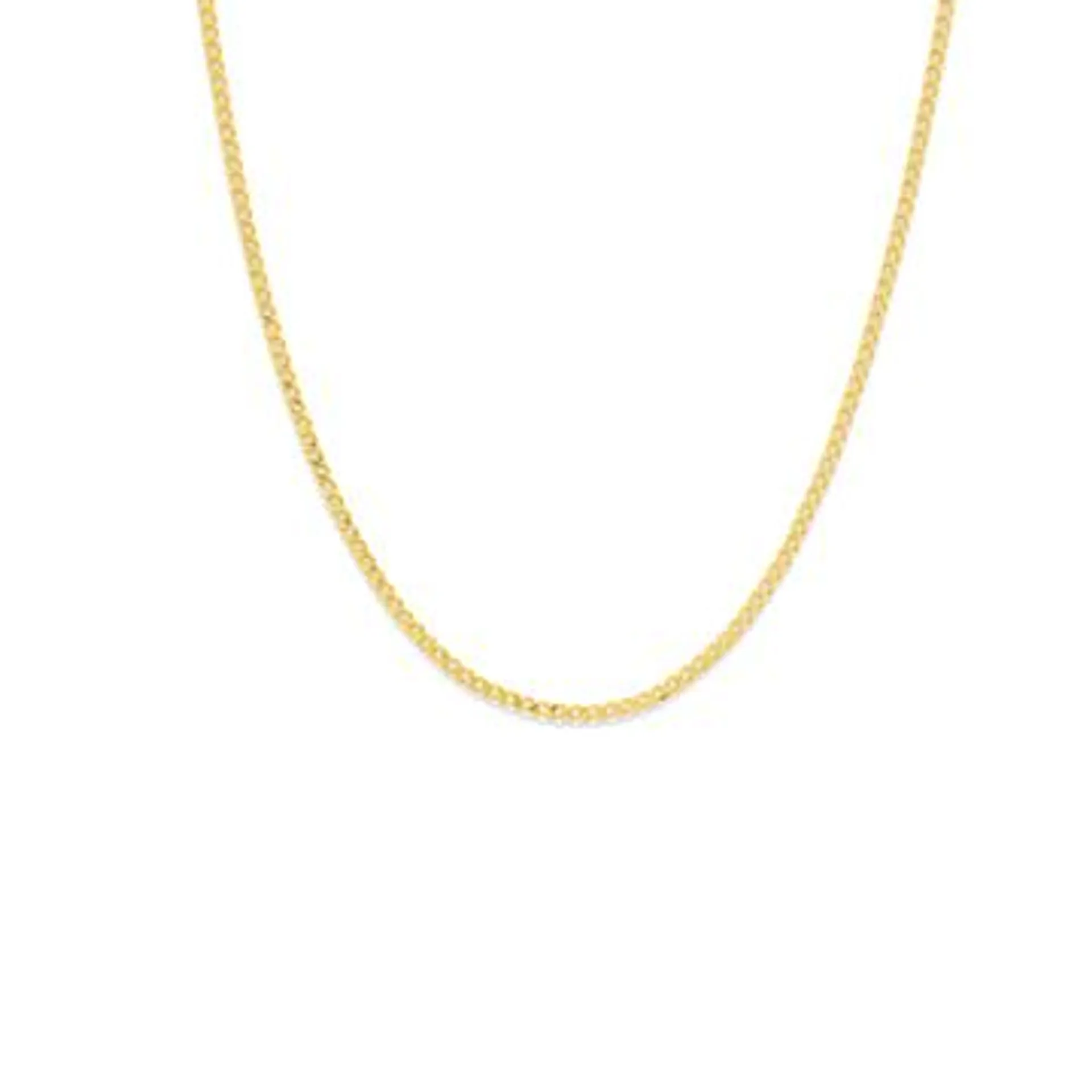 9ct Gold 45cm Solid Curb Chain