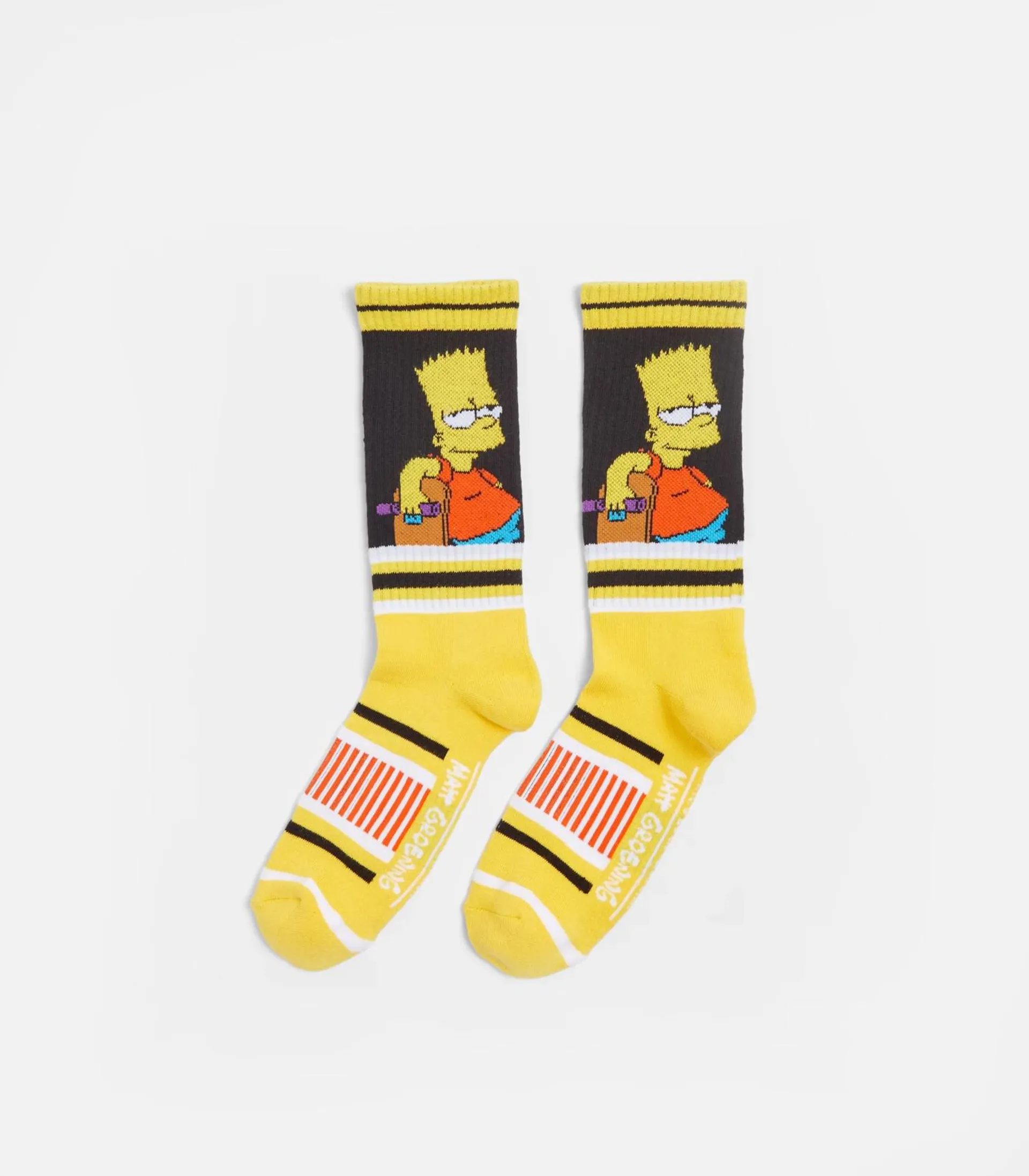 Swag Licensed Sports Crew Socks - Bart Simpson