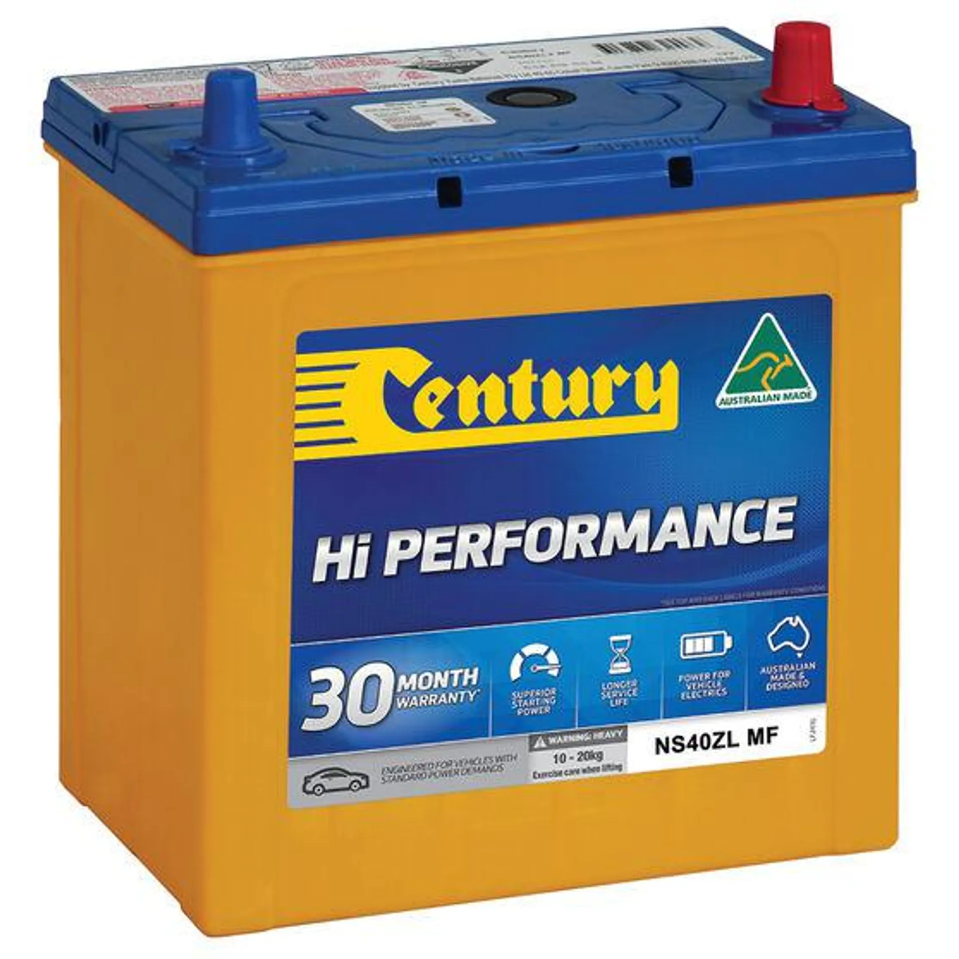 Century Hi Performance Car Battery NS40ZL MF