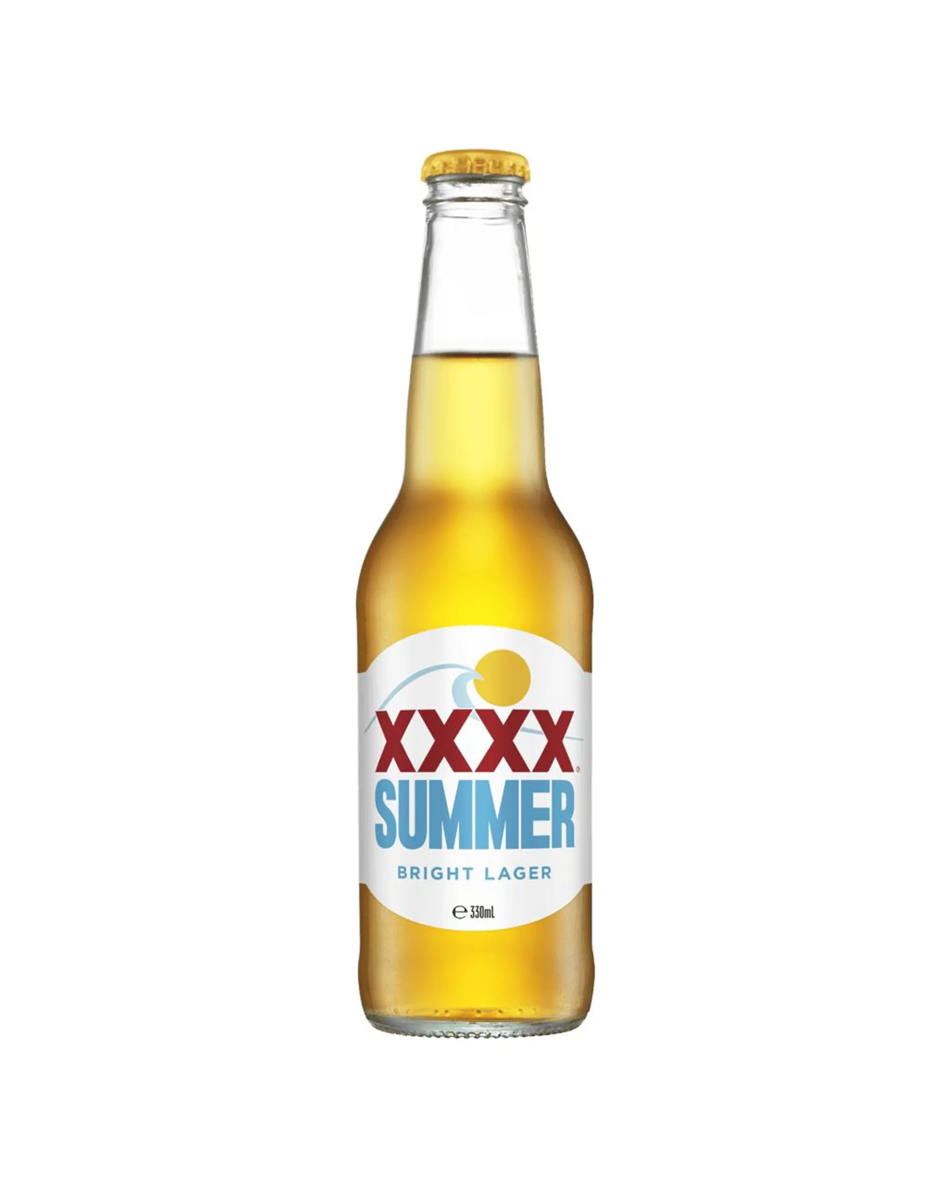 XXXX Summer Bright Bottle 24X330ML