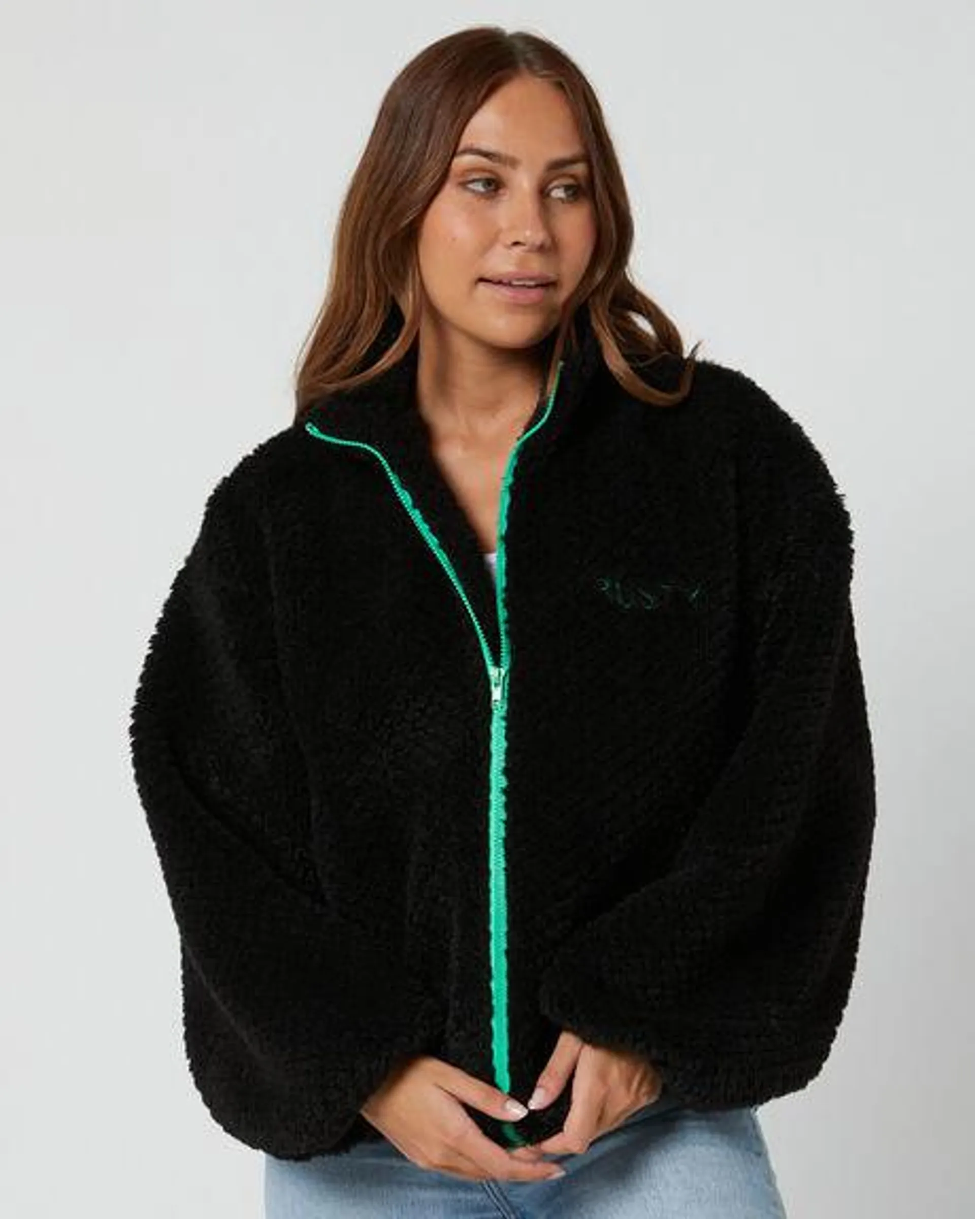 Ollie Sherpa Zip Through Fleece