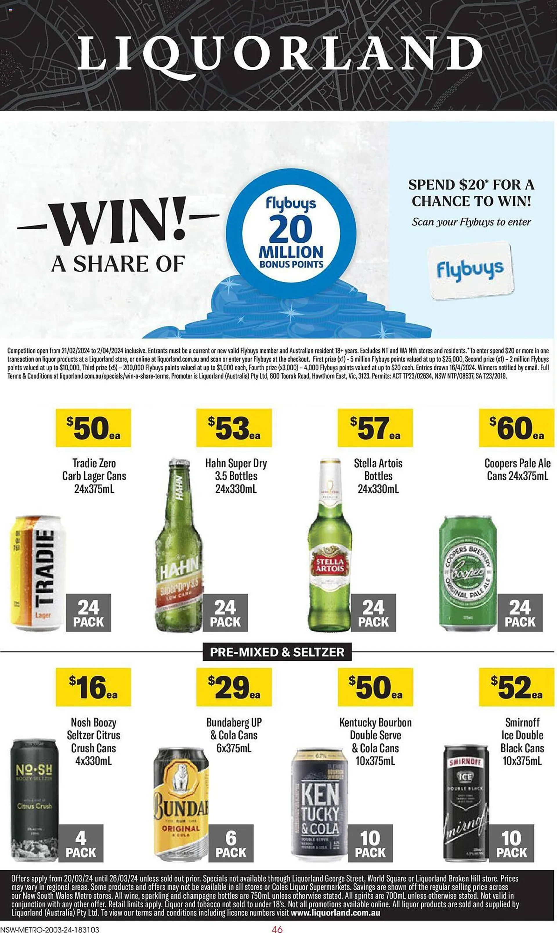 Liquorland catalogue - Catalogue valid from 20 March to 26 March 2024 - page 1