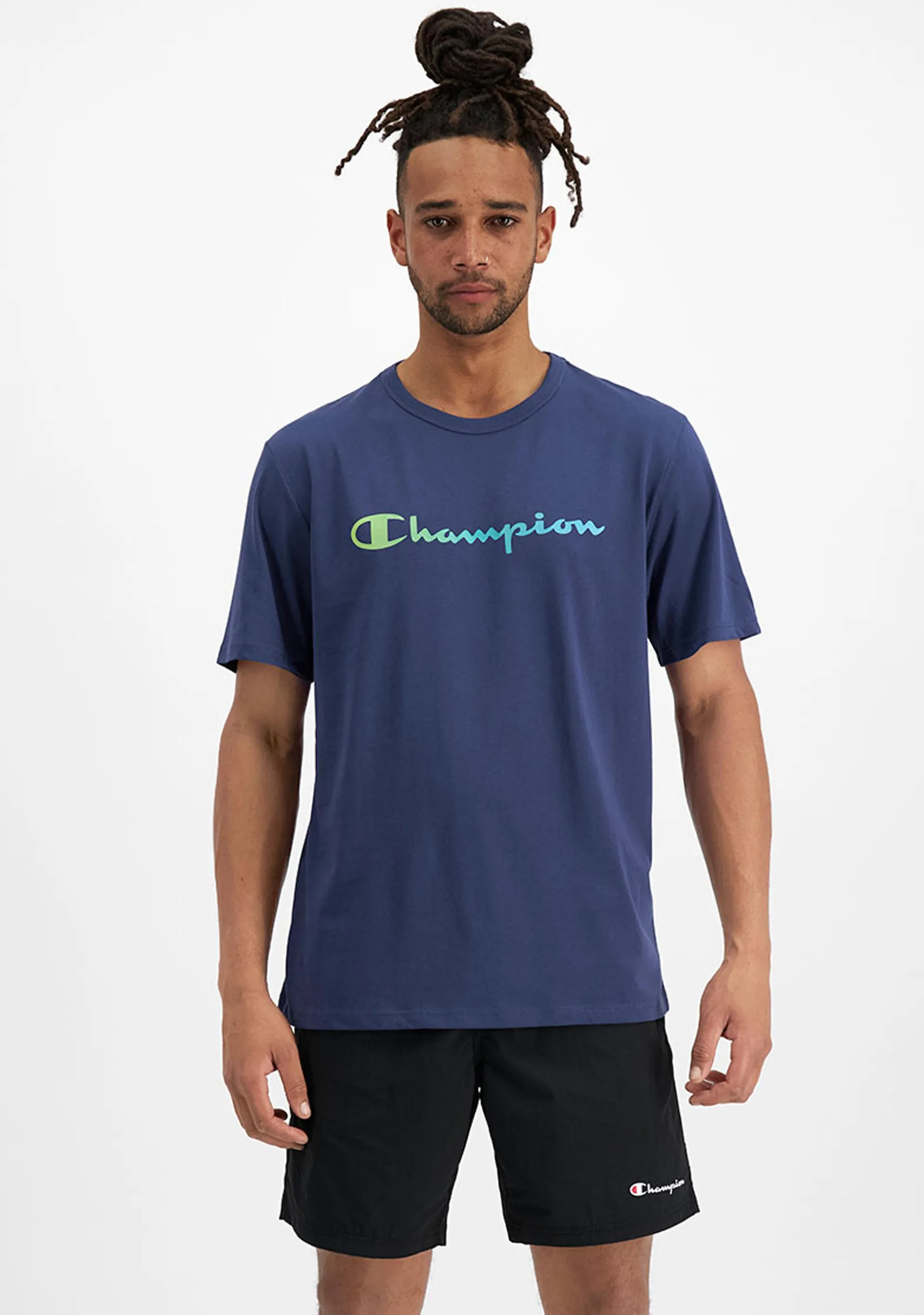 Champion Mens Ombre Script Tee AVPPN PEW