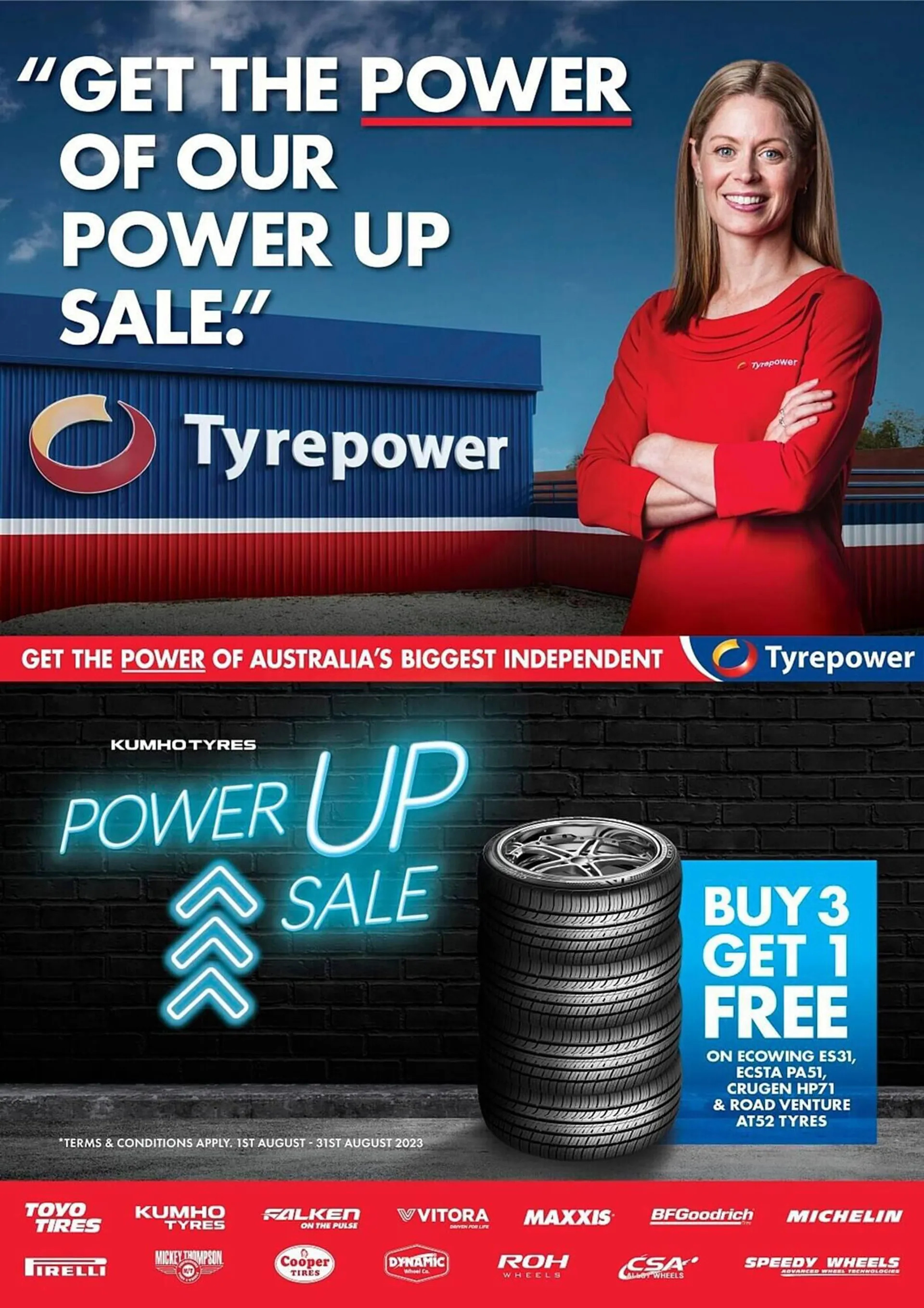 Tyrepower catalogue - Catalogue valid from 1 August to 31 August 2023 - page 1