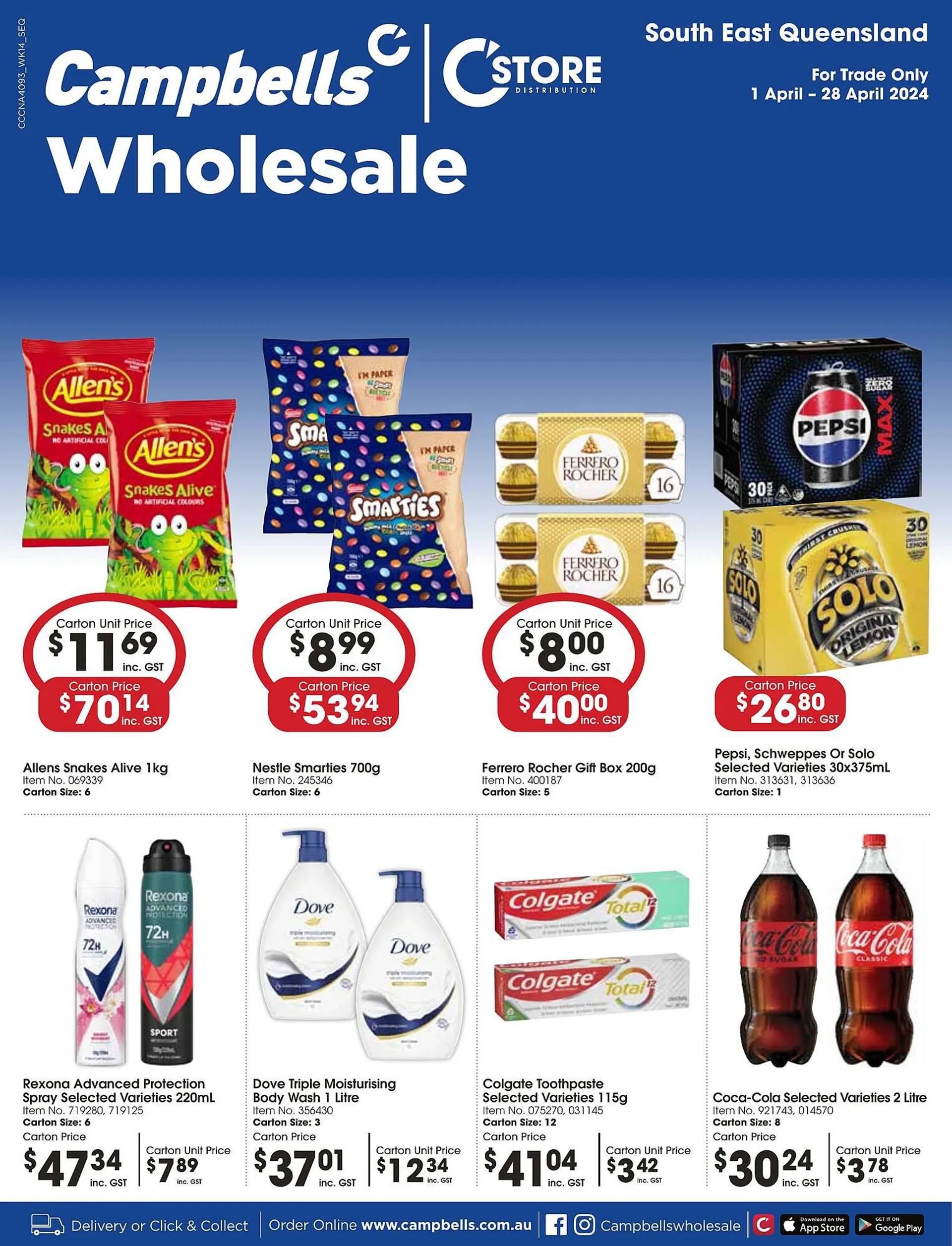 Campbells Wholesale catalogue - Catalogue valid from 1 April to 28 April 2024 - page 1