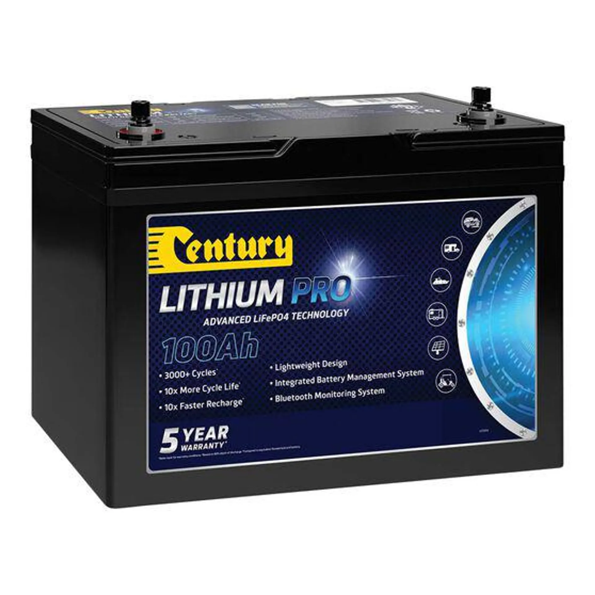 Century Deep Cycle Lithium Battery 100Ah C12-100XLi