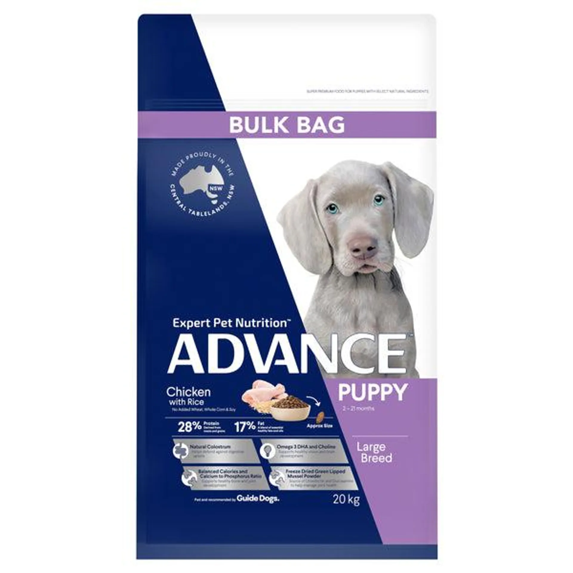 ADVANCE - Puppy Large Breed Chicken with Rice Dog Dry Food (20kg)