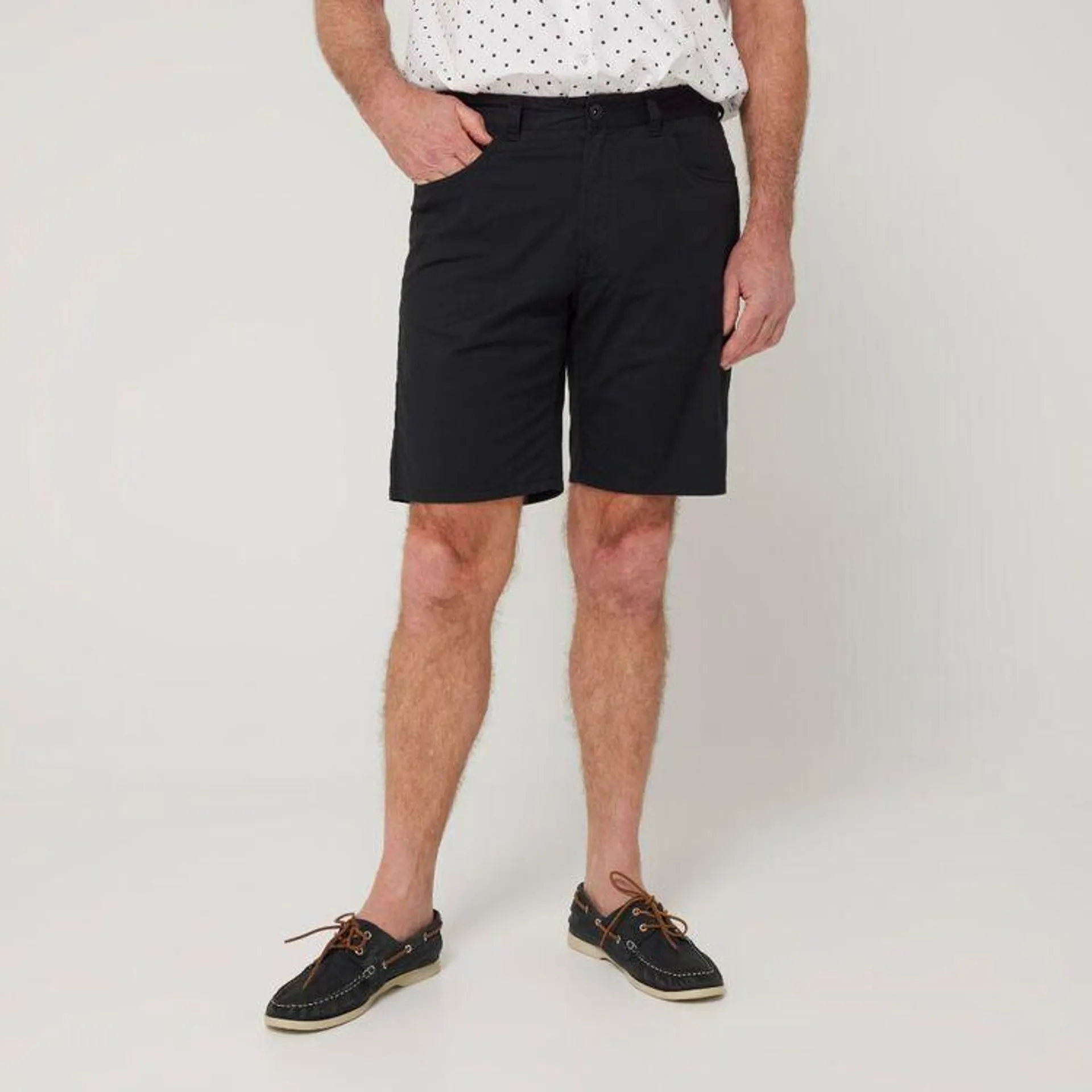 JC Lanyon Men's Everyday Chino Short Black