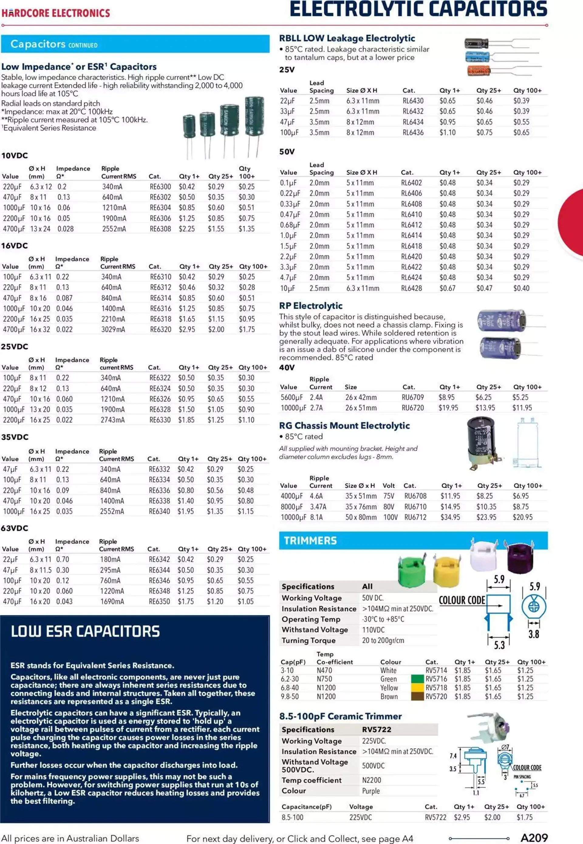 Jaycar Catalogue 2021/22 Engineering And Scientific Catalogue Back - 208